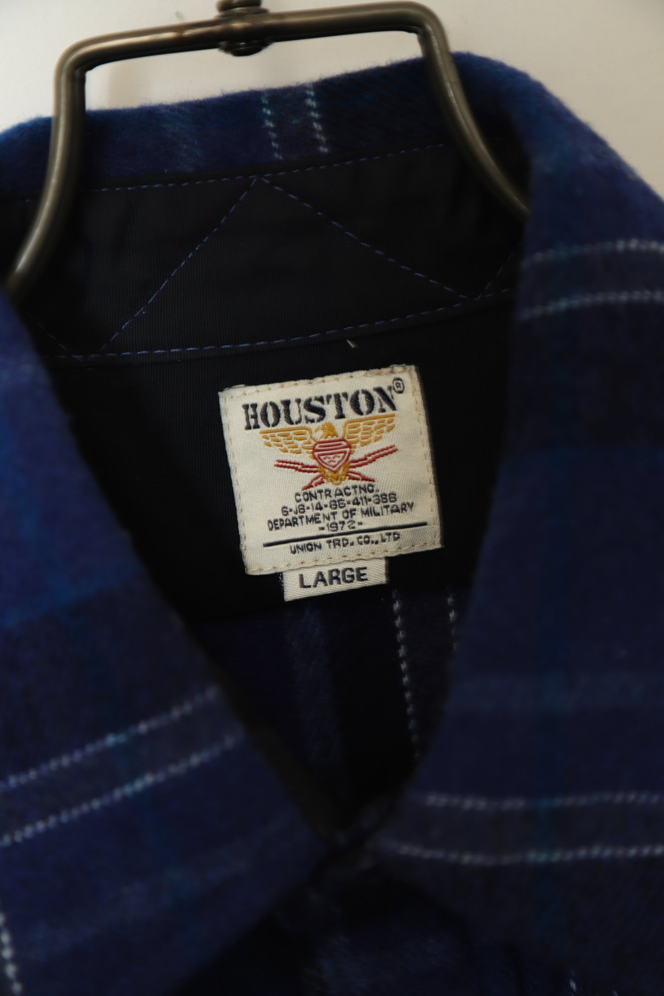 USED HOUSTON WOOLY CHECK SHIRT/L - 画像 (3)