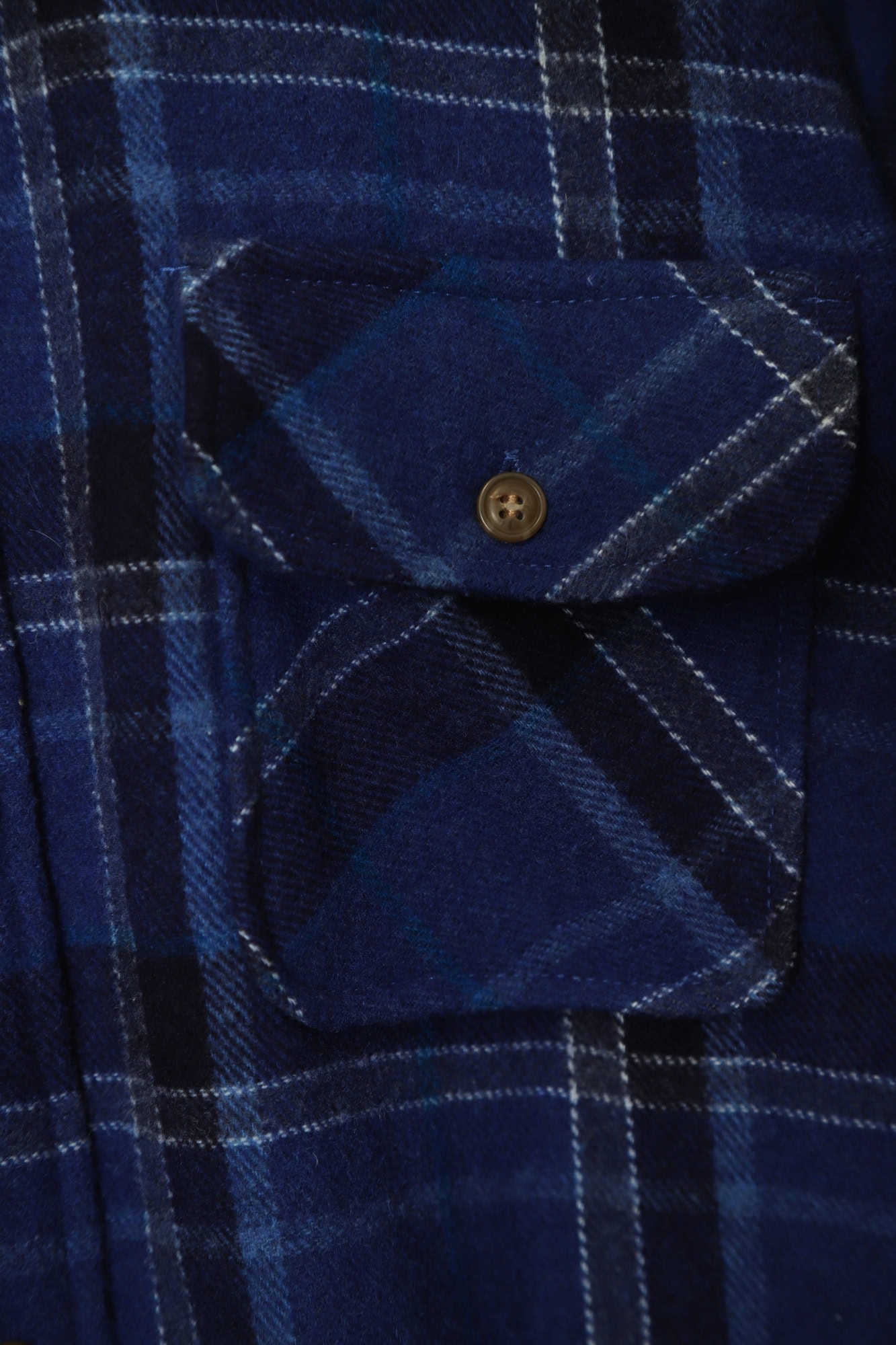 USED HOUSTON WOOLY CHECK SHIRT/L - 画像 (4)