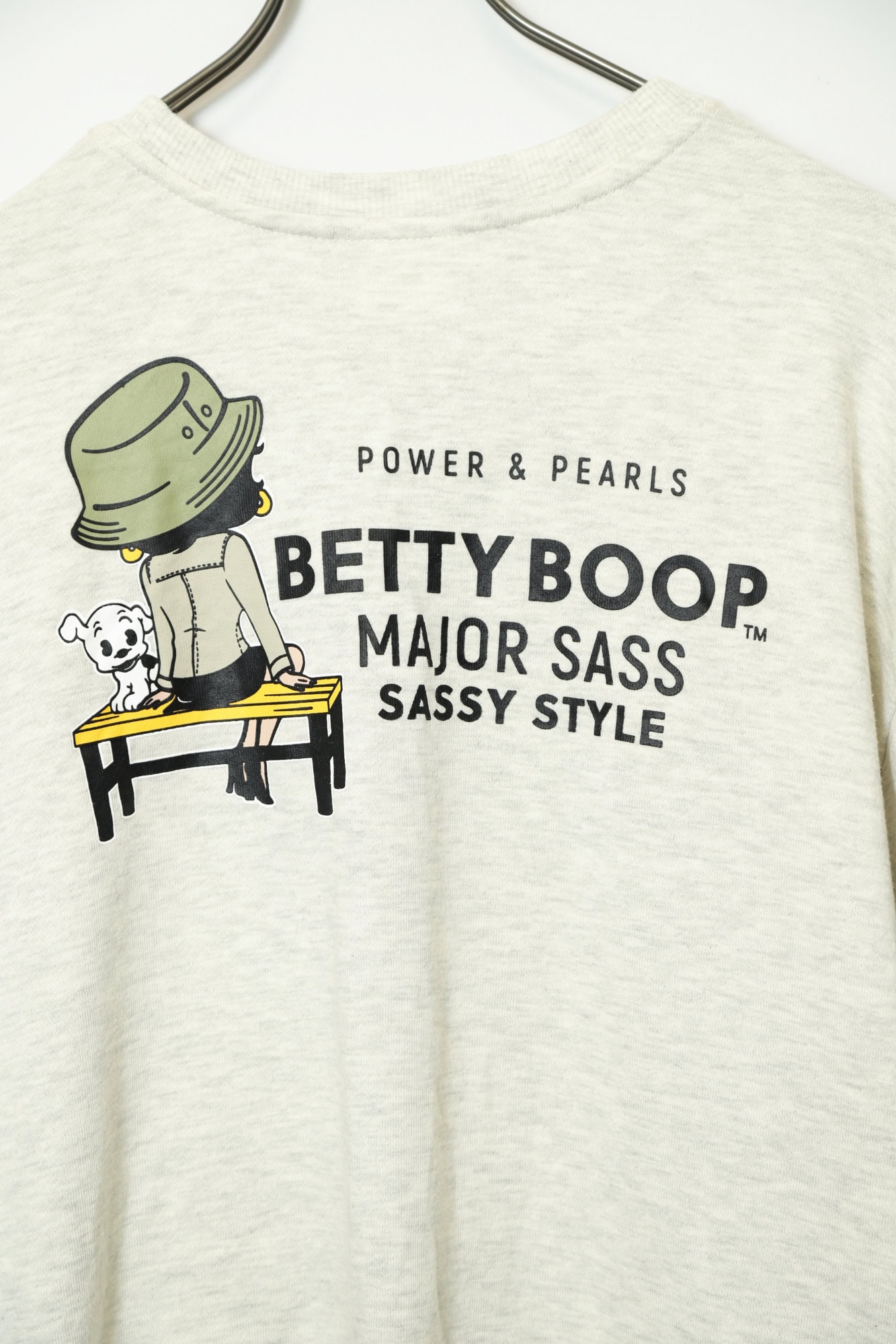 USED BETTY BOOP EMBROIDERY SWEAT SHIRT/L - 画像 (9)