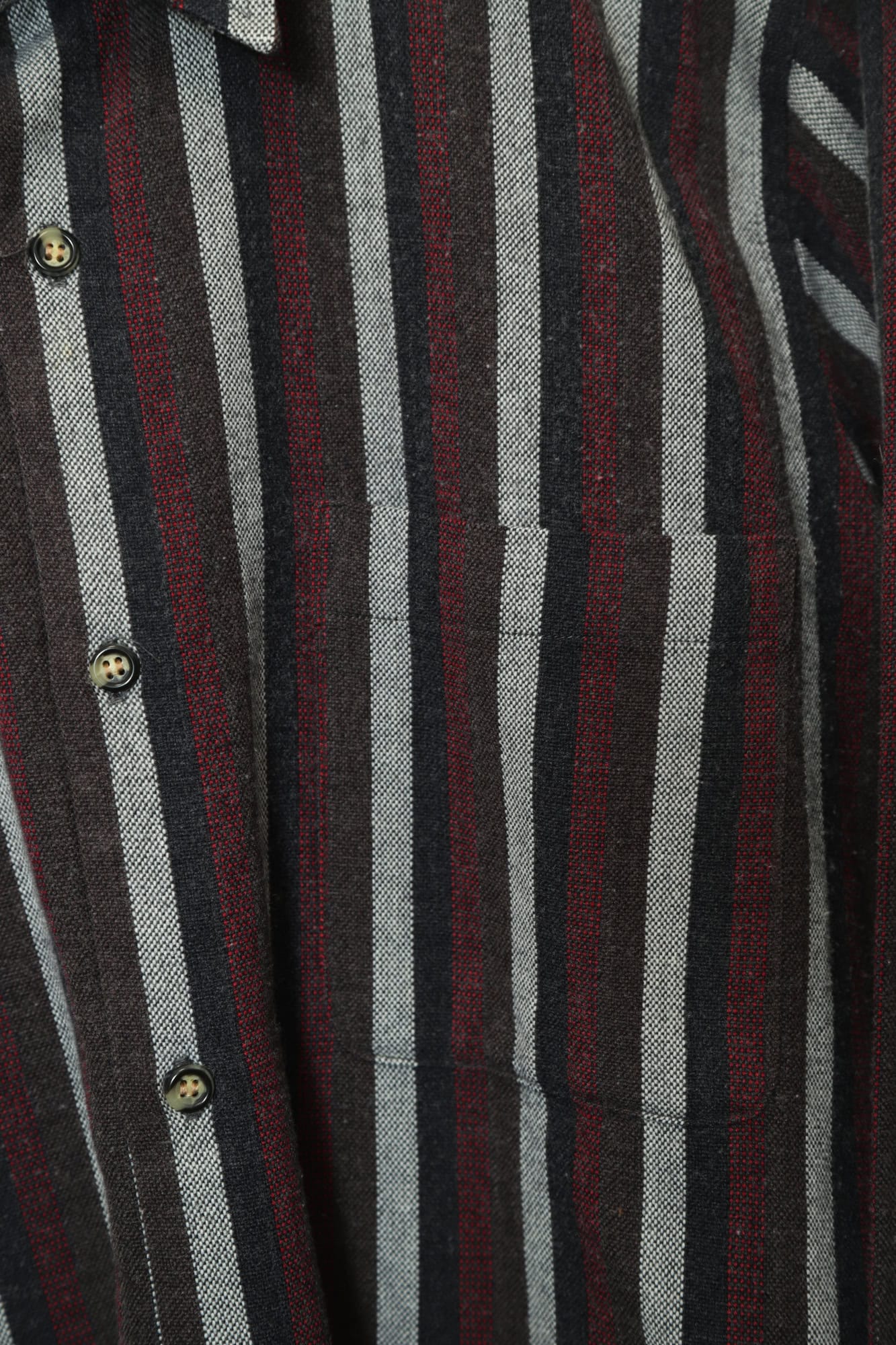 VINTAGE WOOLY STRIPE SHIRT/M - 画像 (3)