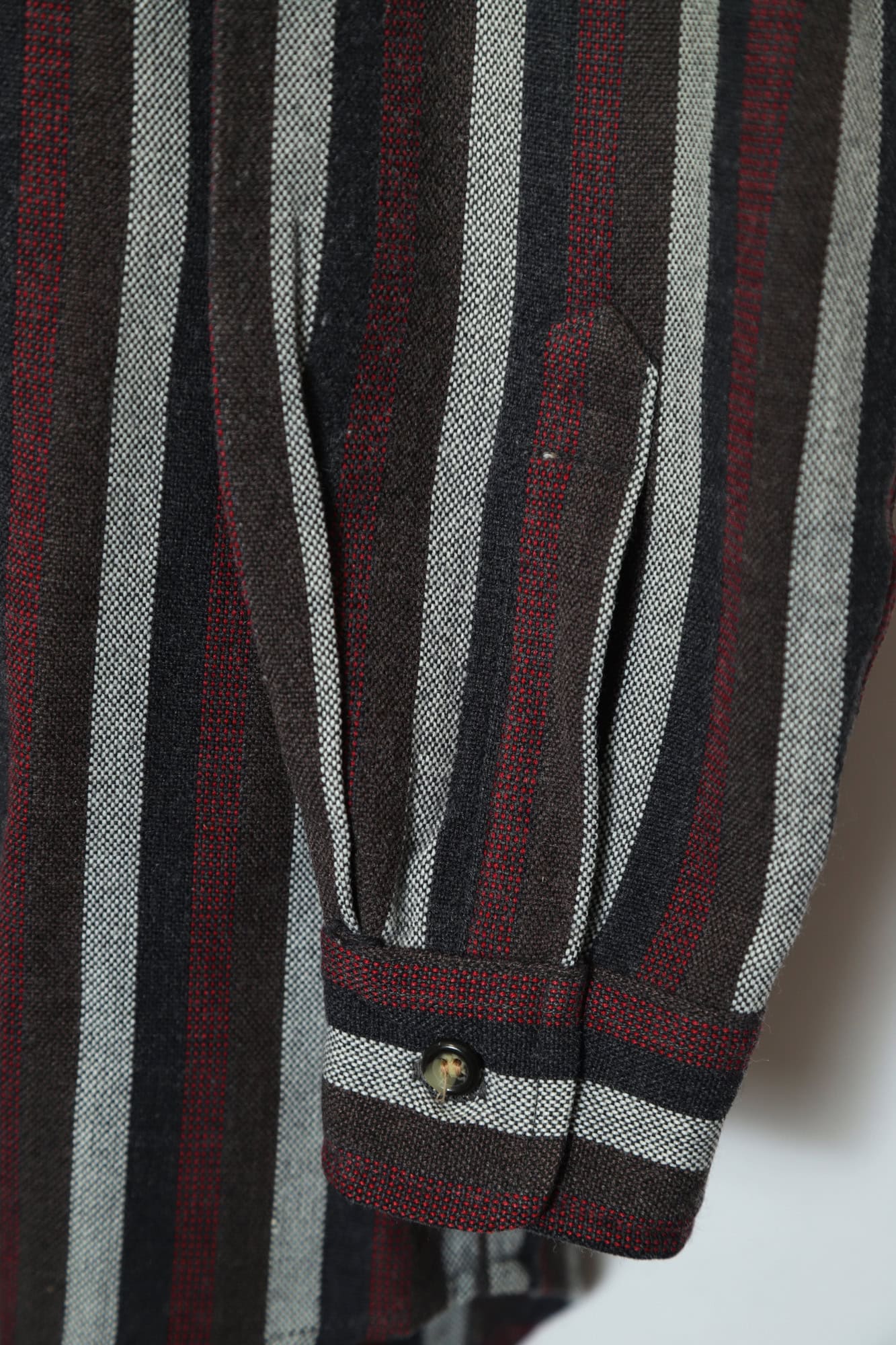 VINTAGE WOOLY STRIPE SHIRT/M - 画像 (4)