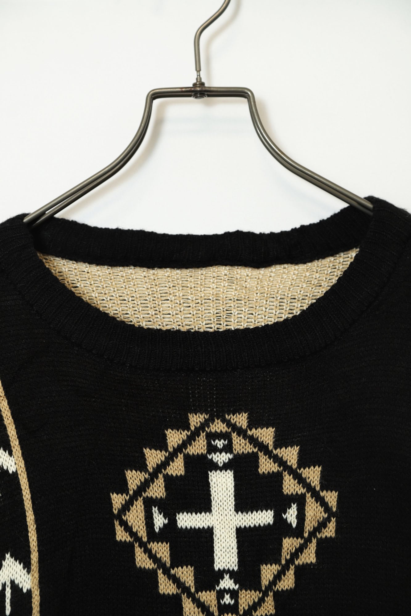 Alternative view of VINTAGE JAQUARD KNIT SWEATER/L