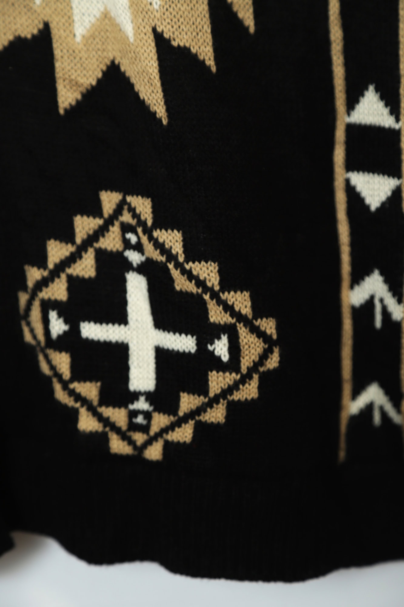 VINTAGE JAQUARD KNIT SWEATER/L - 画像 (5)