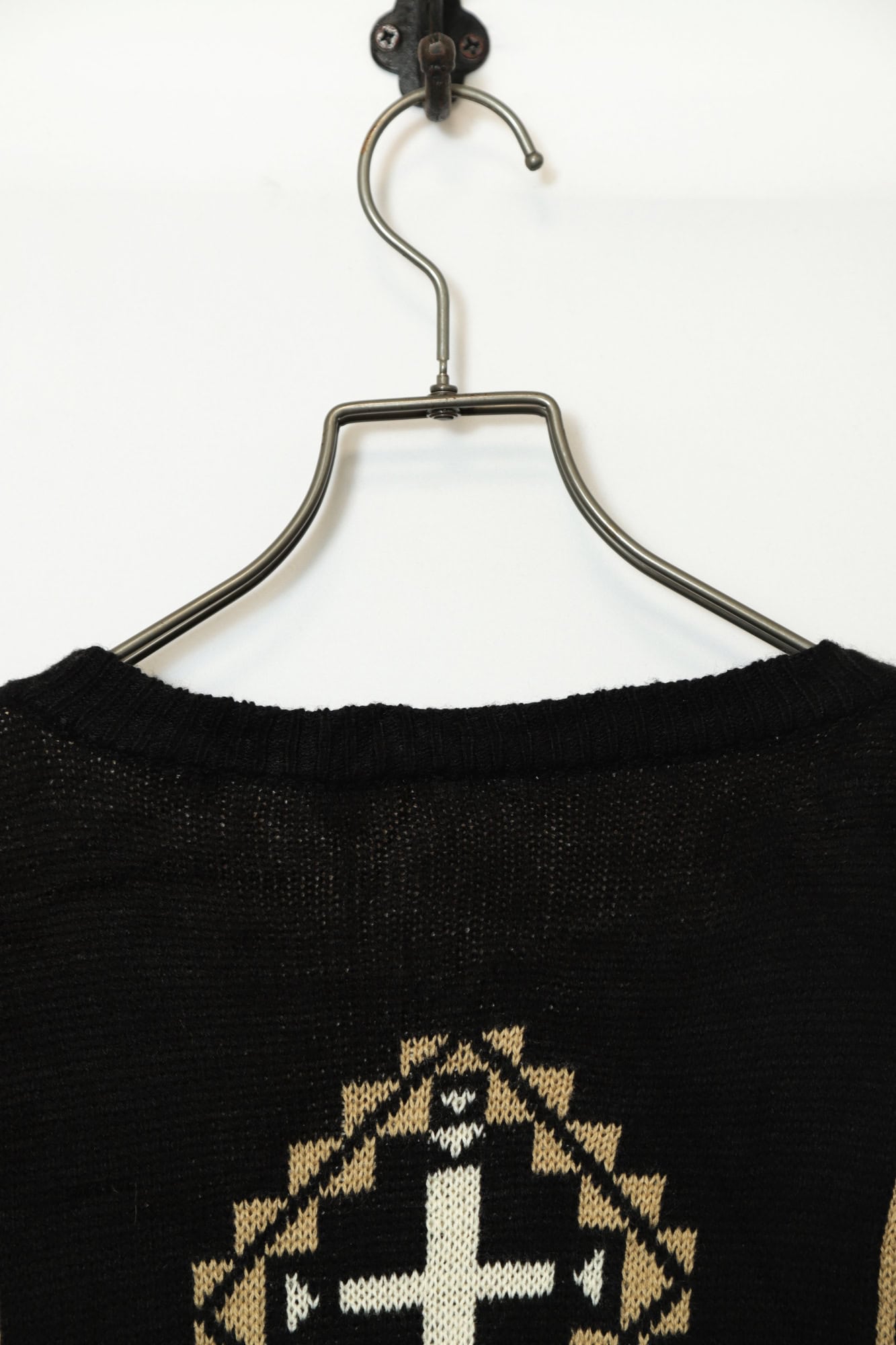 VINTAGE JAQUARD KNIT SWEATER/L - 画像 (7)