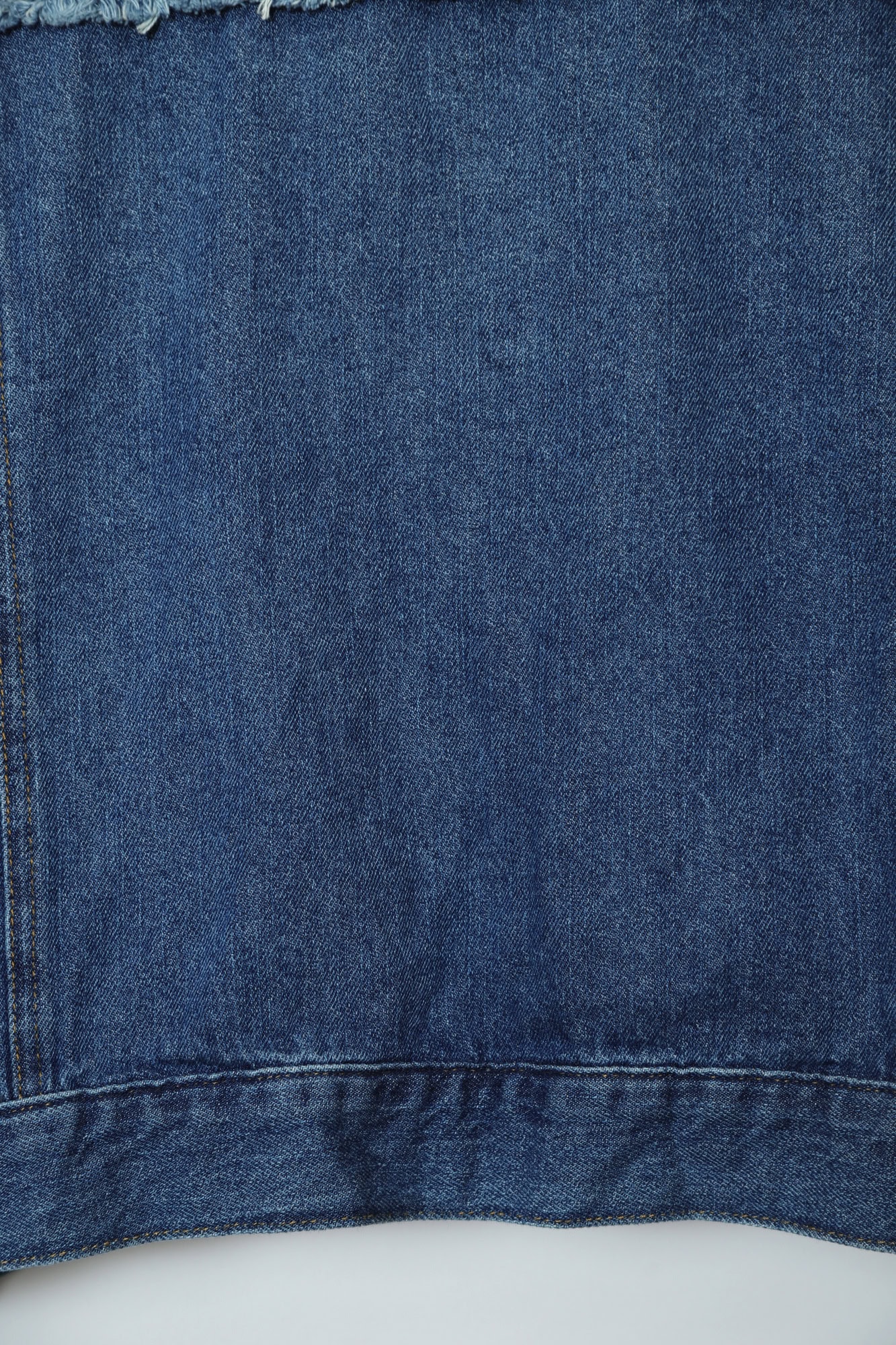 VINTAGE NO COLLAR DENIM JACKET/L - 画像 (8)