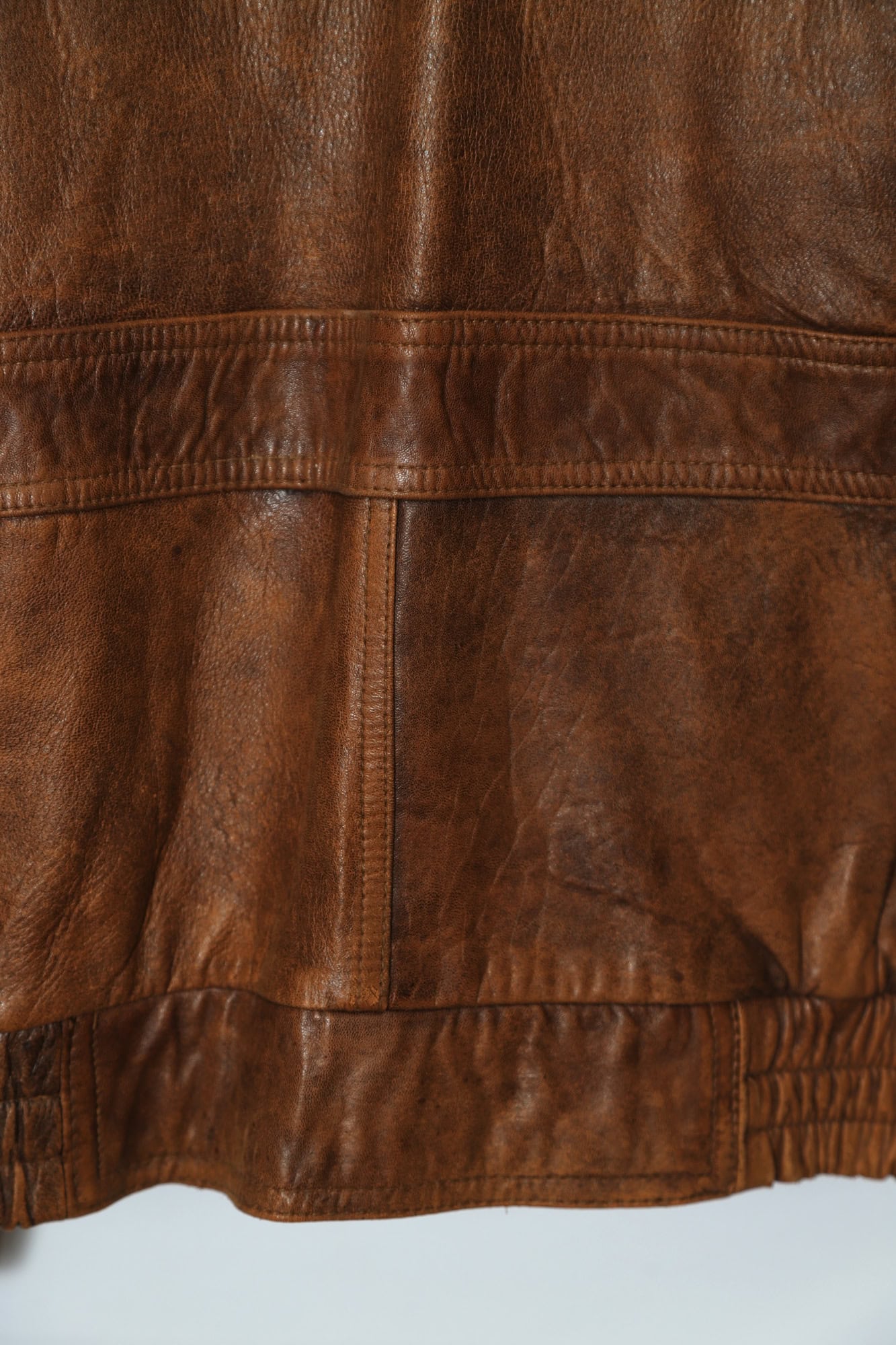 VINTAGE BOMBER LEATHER JACKET/L - 画像 (9)