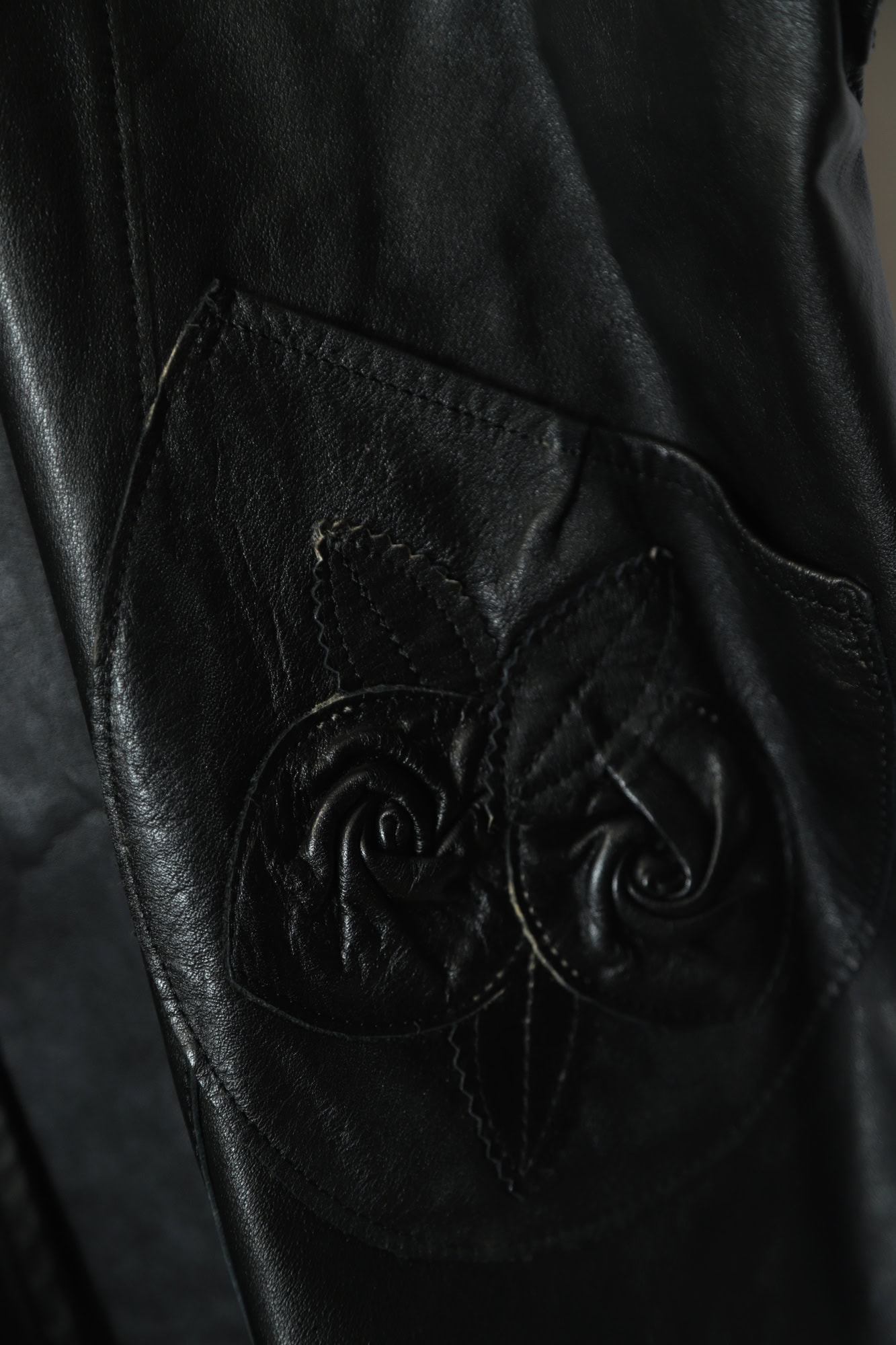 VINTAGE LEATHER VEST/XL - 画像 (5)