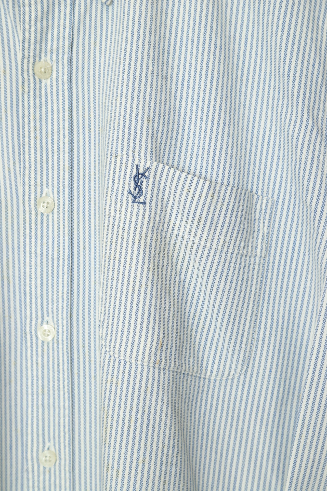 USED STRIPE SHIRT/L - 画像 (3)