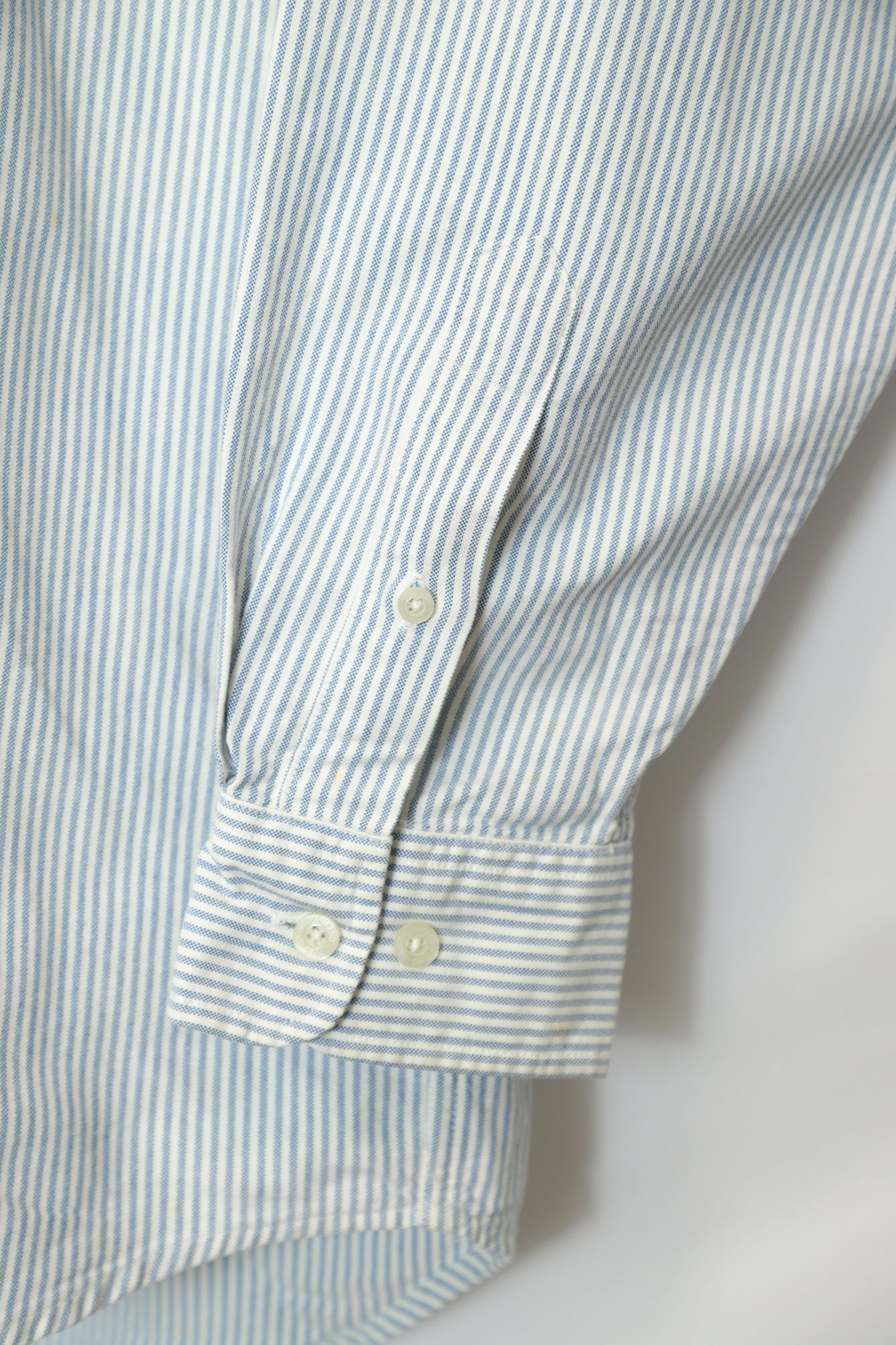 USED STRIPE SHIRT/L - 画像 (5)
