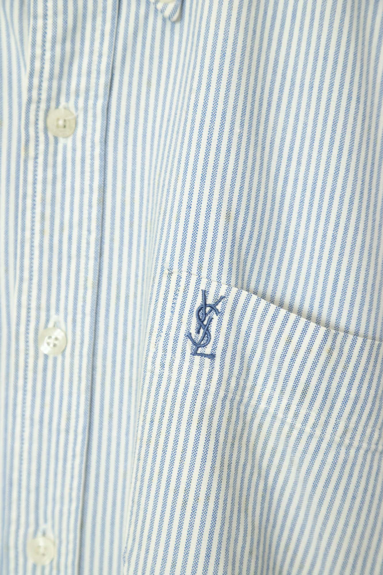 USED STRIPE SHIRT/L - 画像 (6)