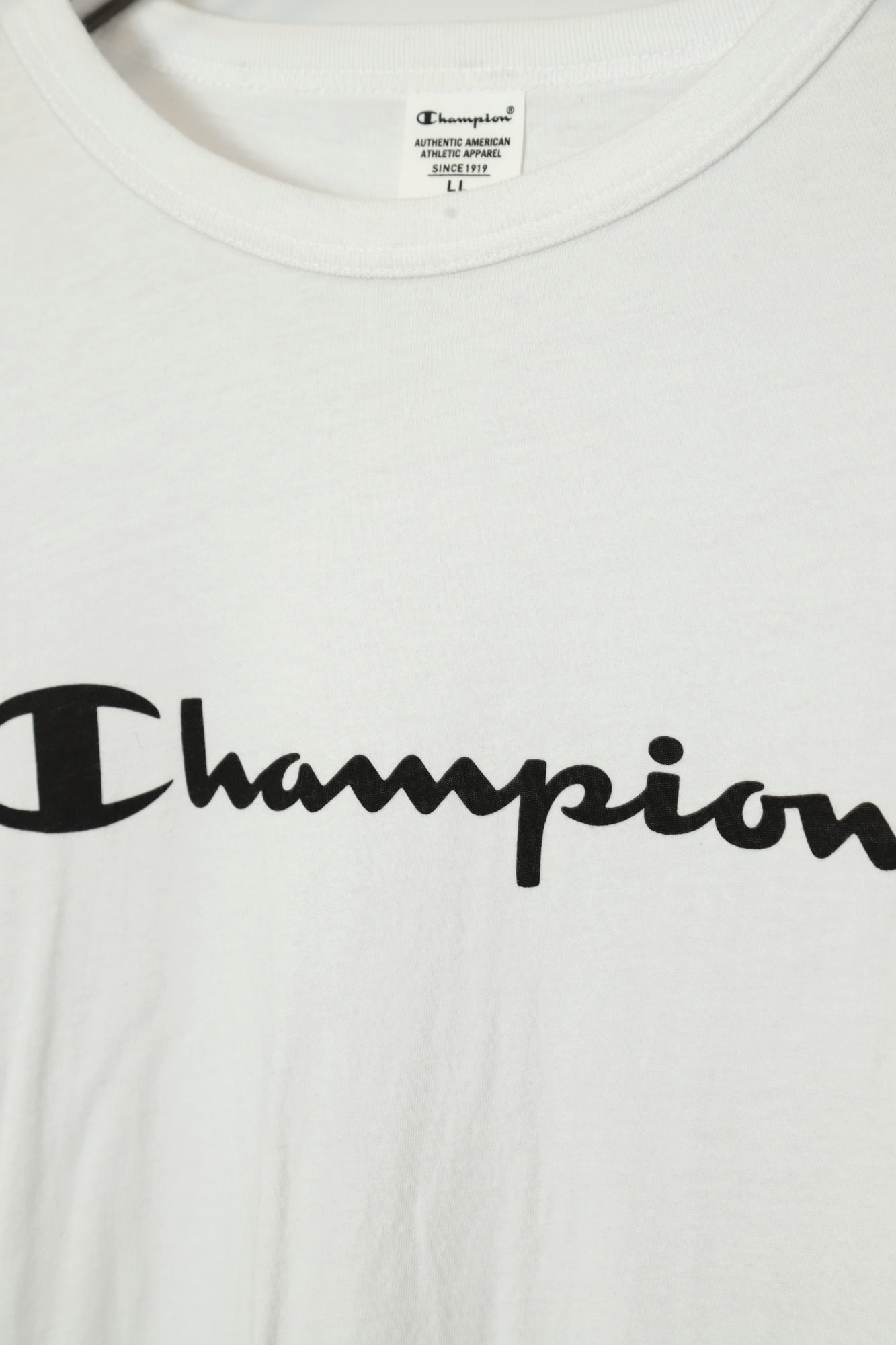 USED CHAMPION PRINTED LOGO LONG SLEEVE T-SHIRT/XL - 画像 (3)