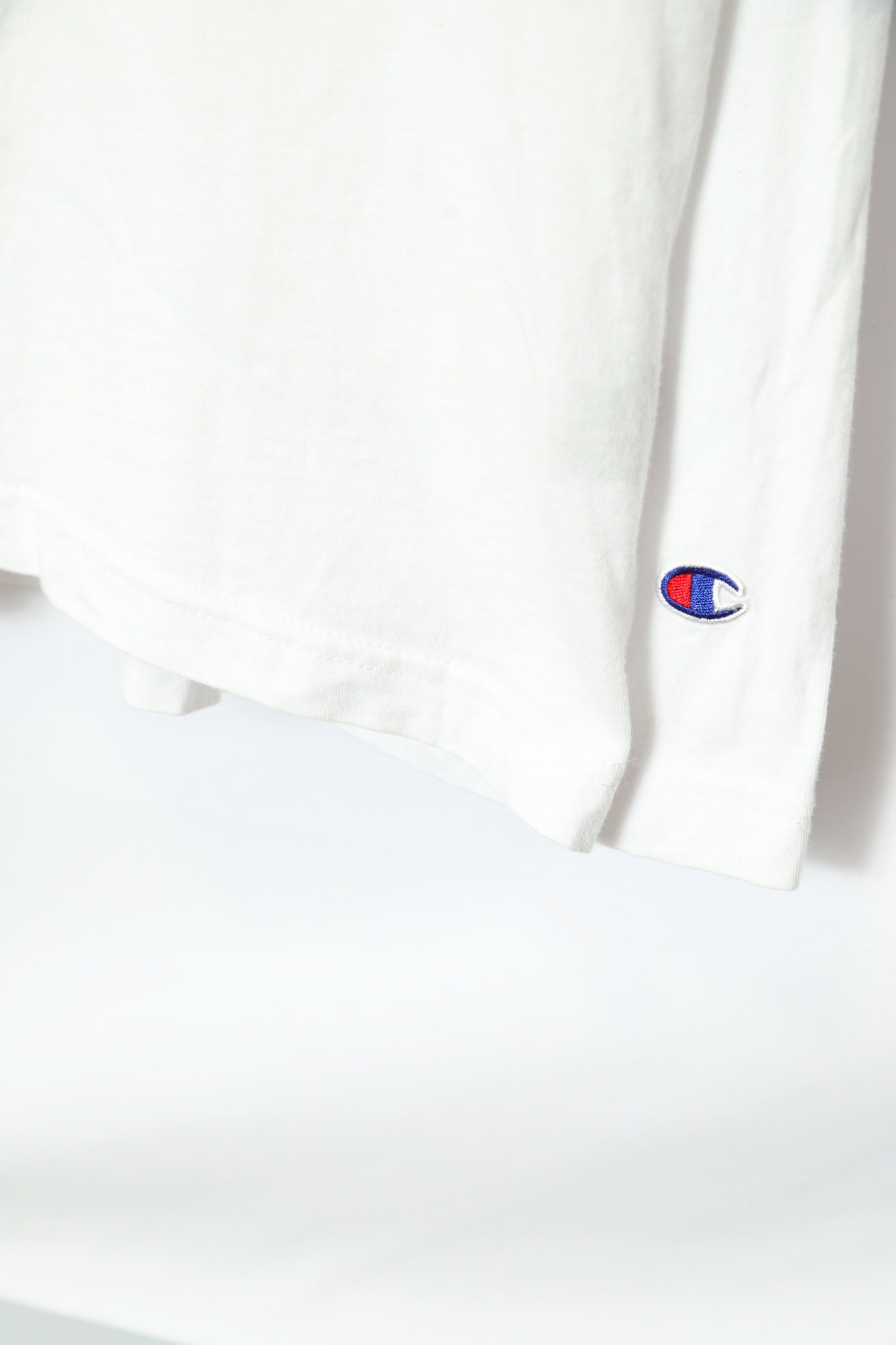 USED CHAMPION PRINTED LOGO LONG SLEEVE T-SHIRT/XL - 画像 (4)