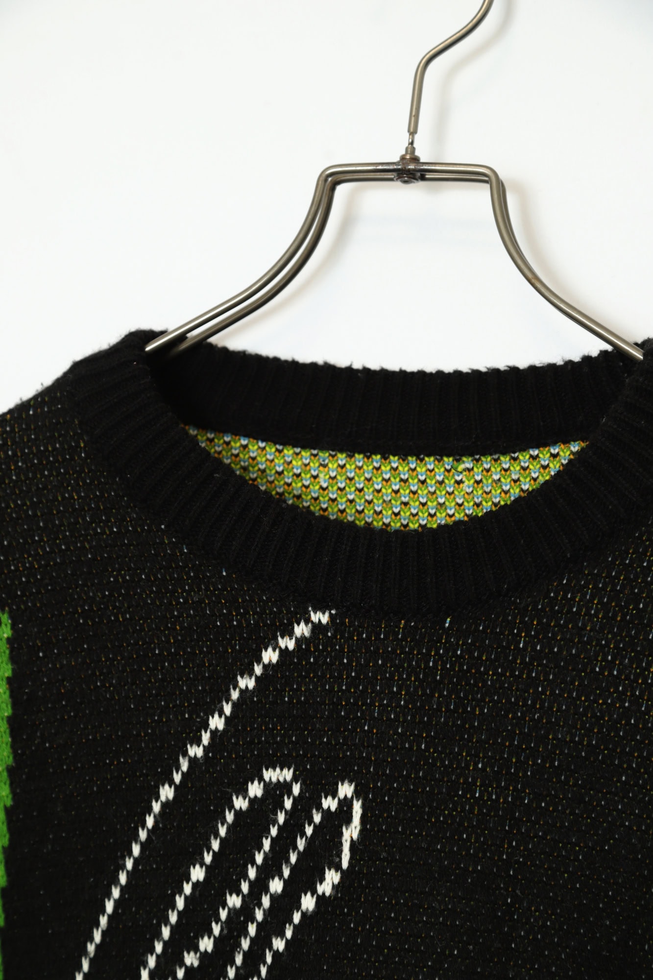 Alternative view of VINTAGE JAQUARD PATTERN SWEATER/L