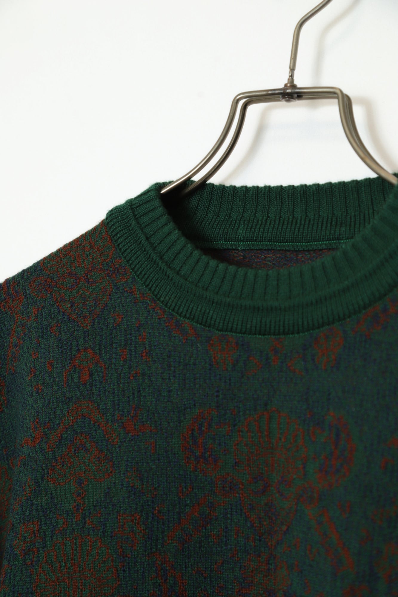 Alternative view of VINTAGE JAQUARD PATTERN SWEATER/L