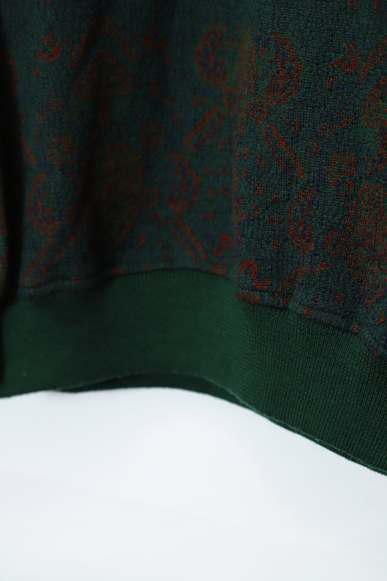 VINTAGE JAQUARD PATTERN SWEATER/L - 画像 (4)