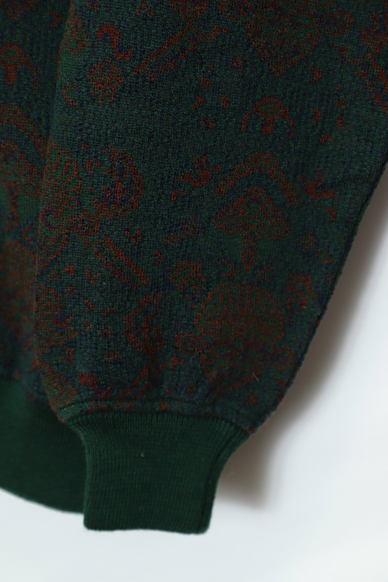 VINTAGE JAQUARD PATTERN SWEATER/L - 画像 (5)