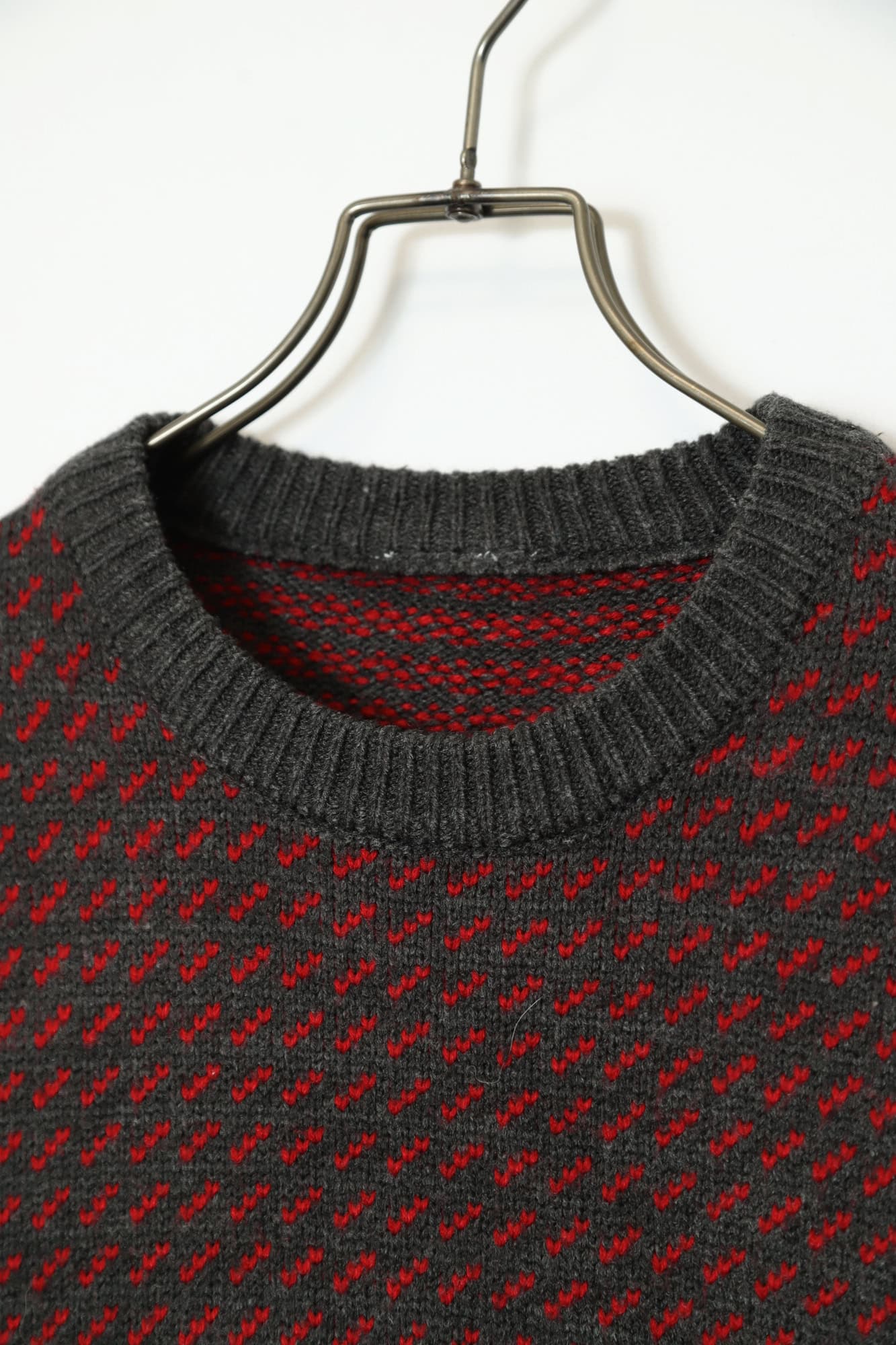 Alternative view of VINTAGE JAQUARD PATTERN SWEATER/XL