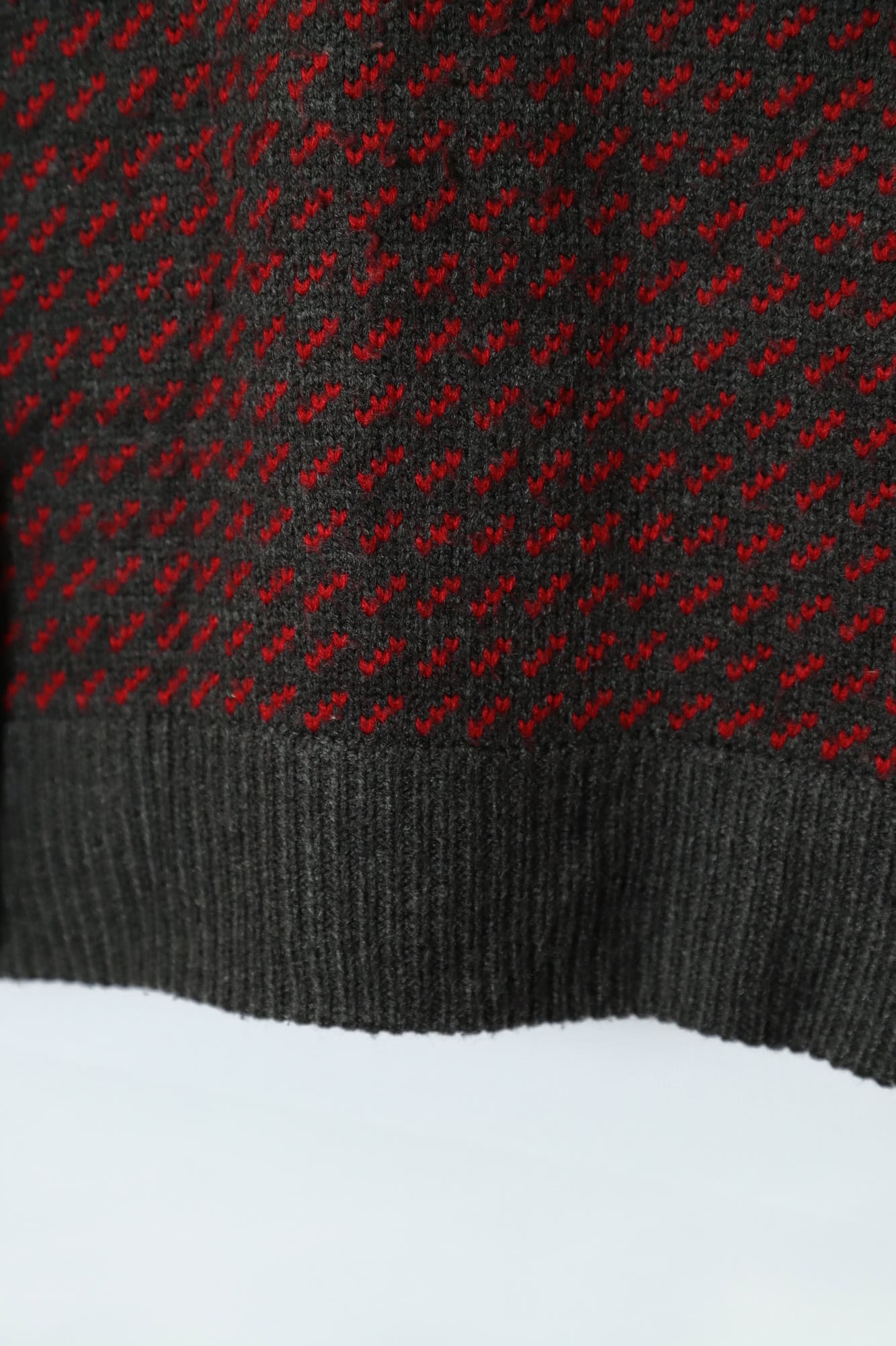 VINTAGE JAQUARD PATTERN SWEATER/XL - 画像 (4)