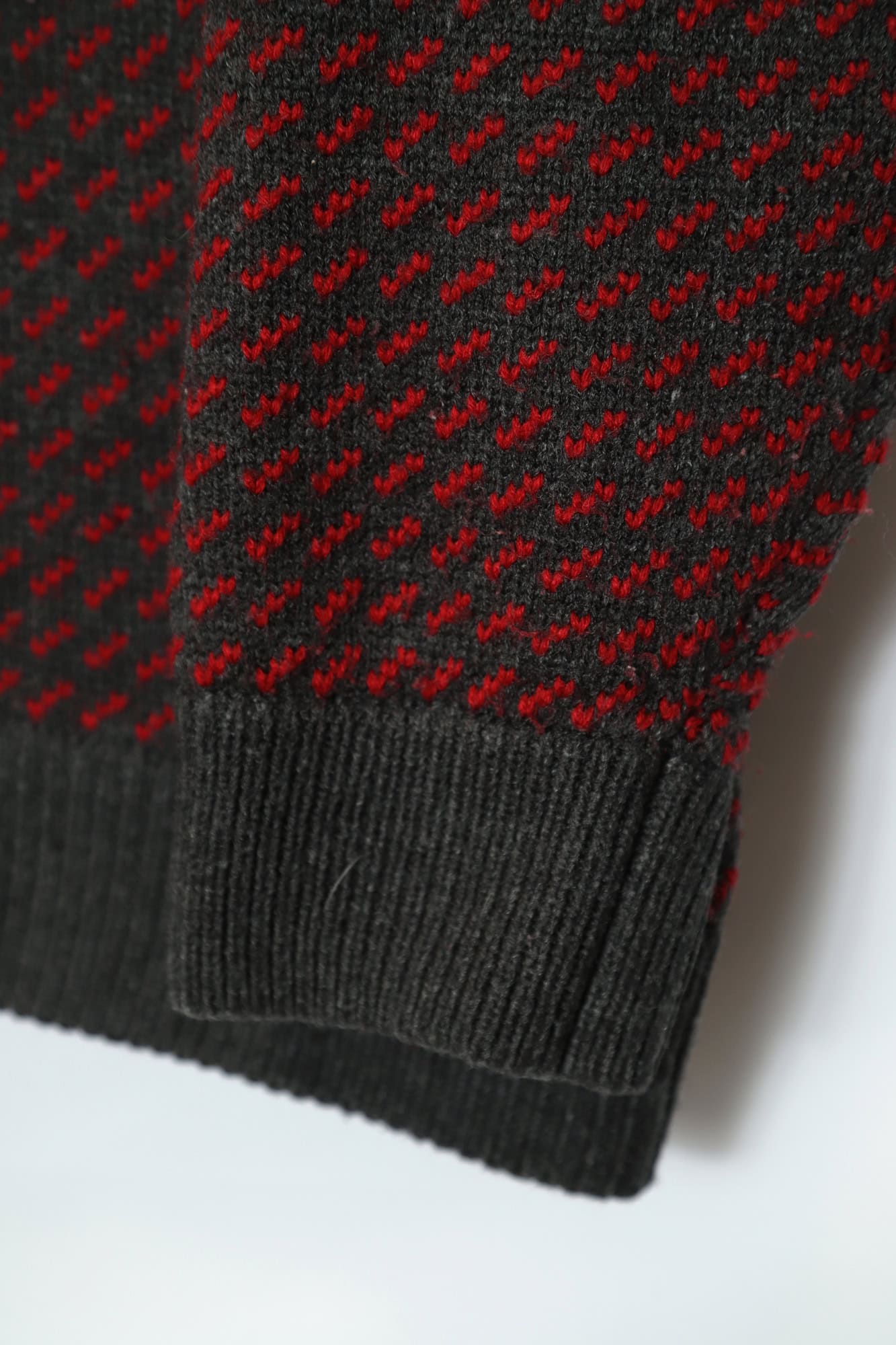 VINTAGE JAQUARD PATTERN SWEATER/XL - 画像 (5)