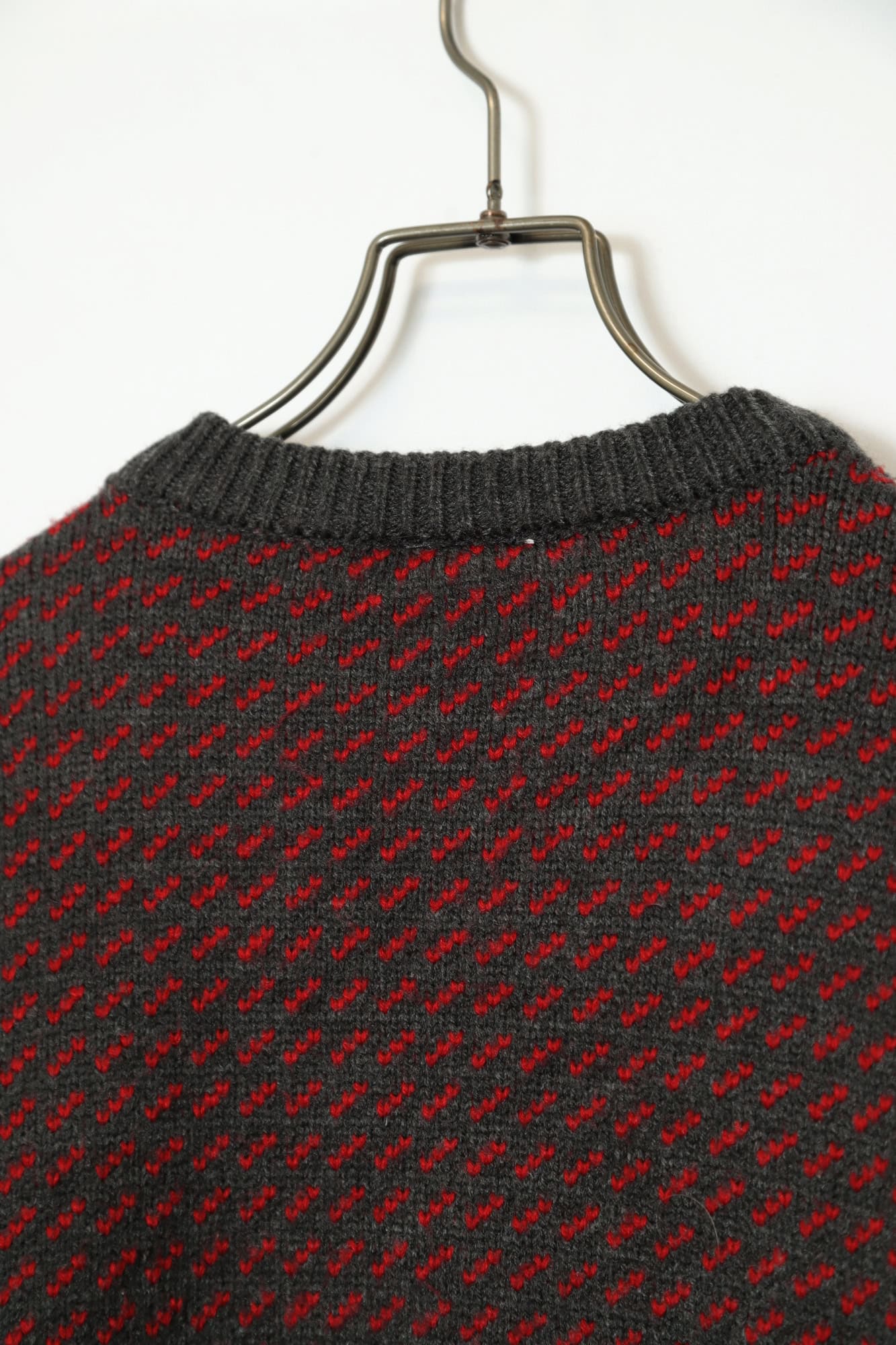 VINTAGE JAQUARD PATTERN SWEATER/XL - 画像 (7)