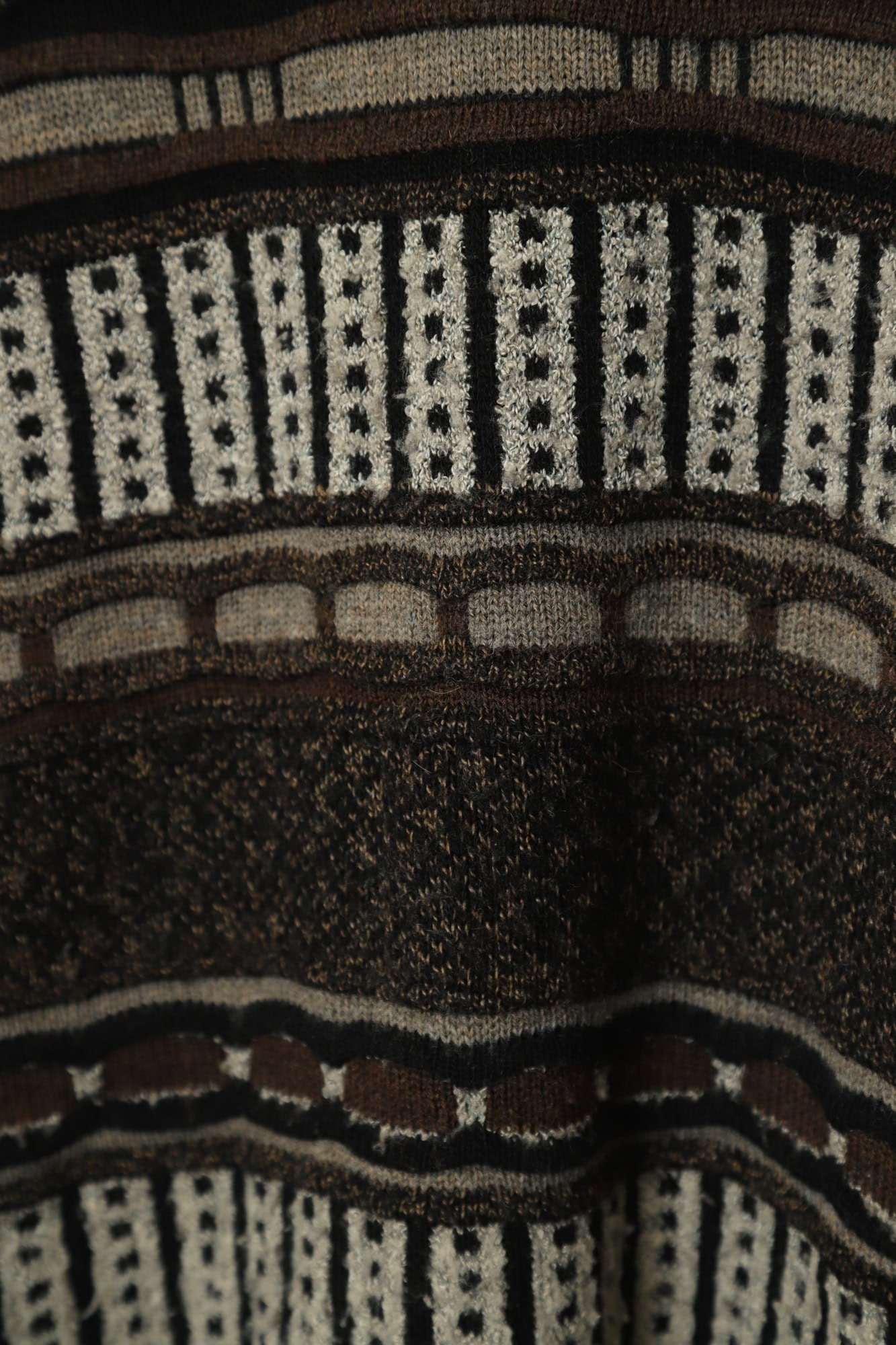 VINTAGE JAQUARD PATTERN SWEATER/M - 画像 (3)