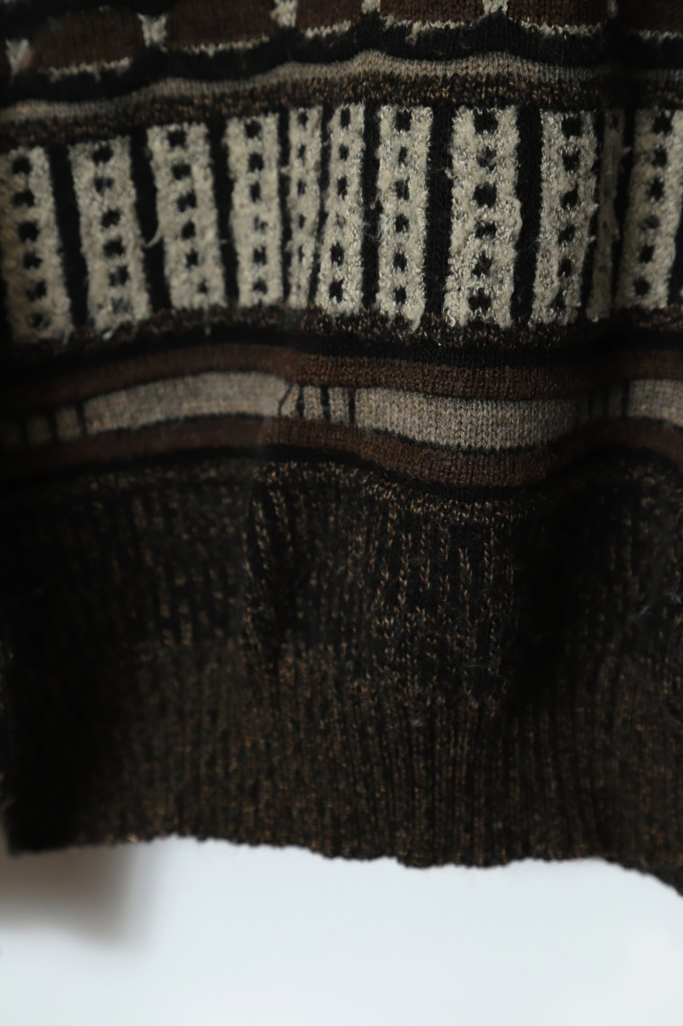 VINTAGE JAQUARD PATTERN SWEATER/M - 画像 (4)