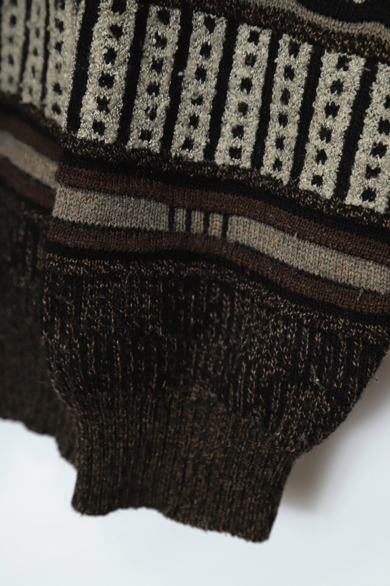 VINTAGE JAQUARD PATTERN SWEATER/M - 画像 (5)