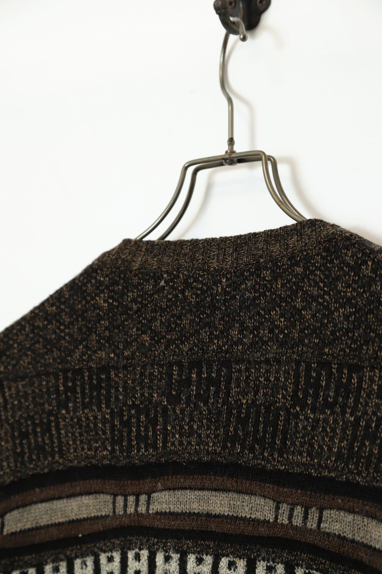 VINTAGE JAQUARD PATTERN SWEATER/M - 画像 (7)