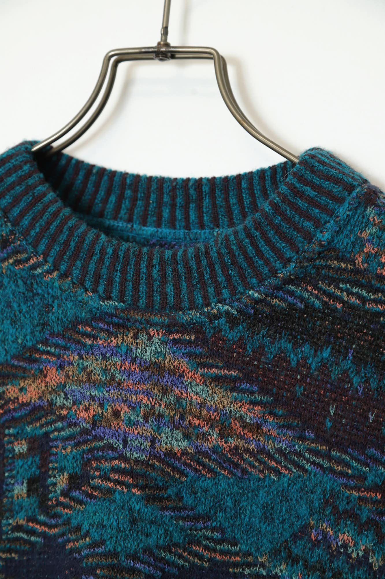 Alternative view of VINTAGE JAQUARD PATTERN SWEATER/XL