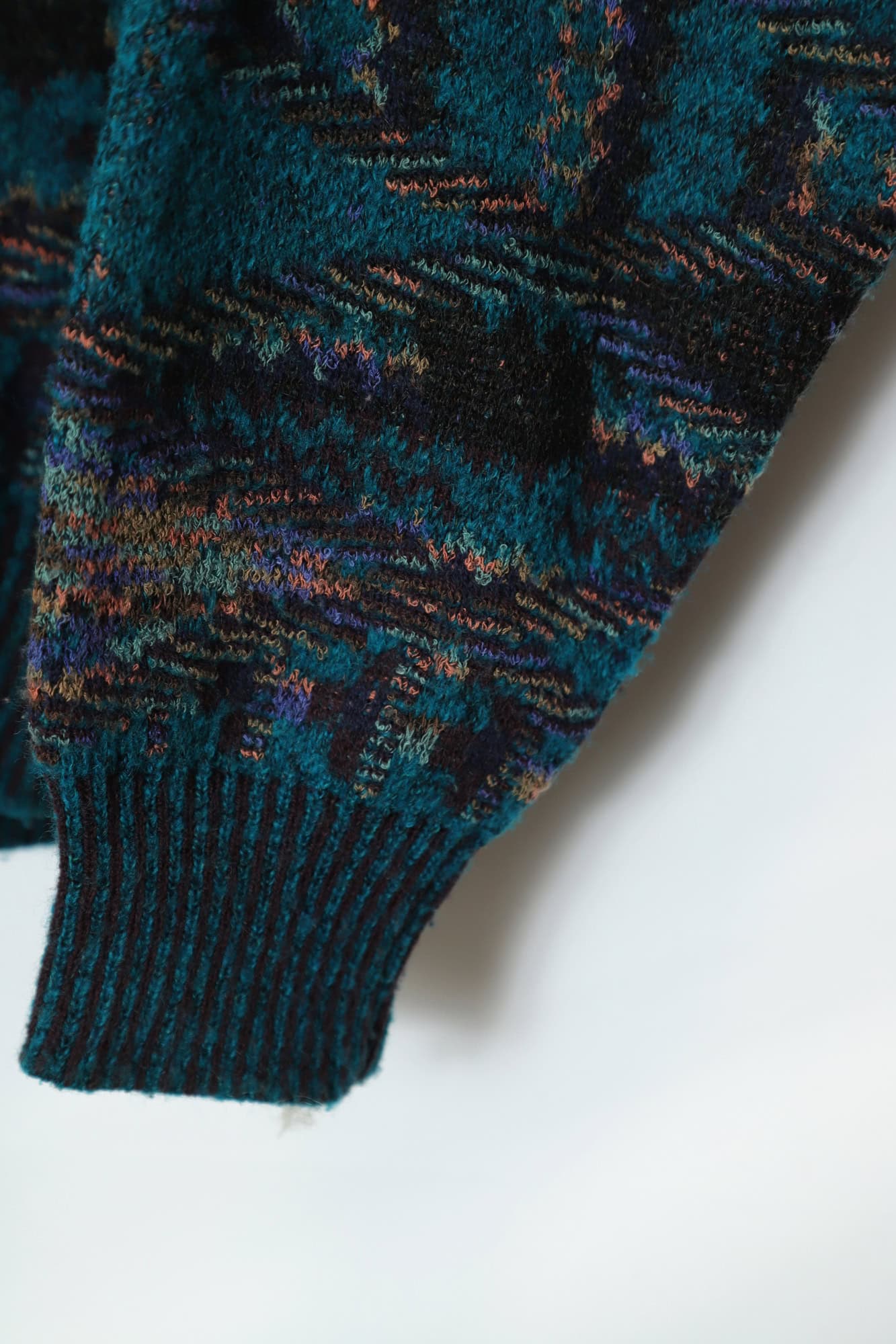 VINTAGE JAQUARD PATTERN SWEATER/XL - 画像 (5)