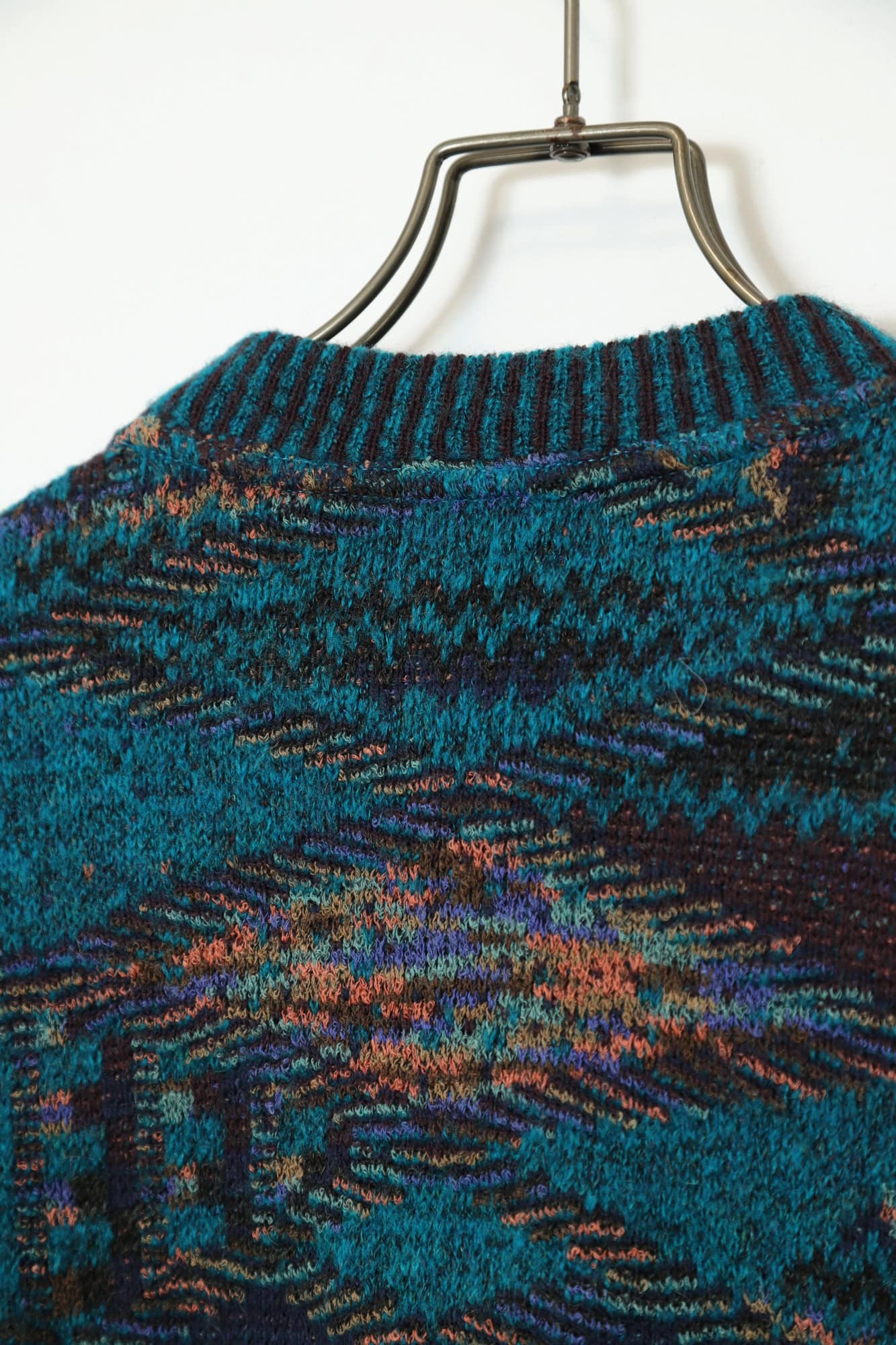 VINTAGE JAQUARD PATTERN SWEATER/XL - 画像 (7)