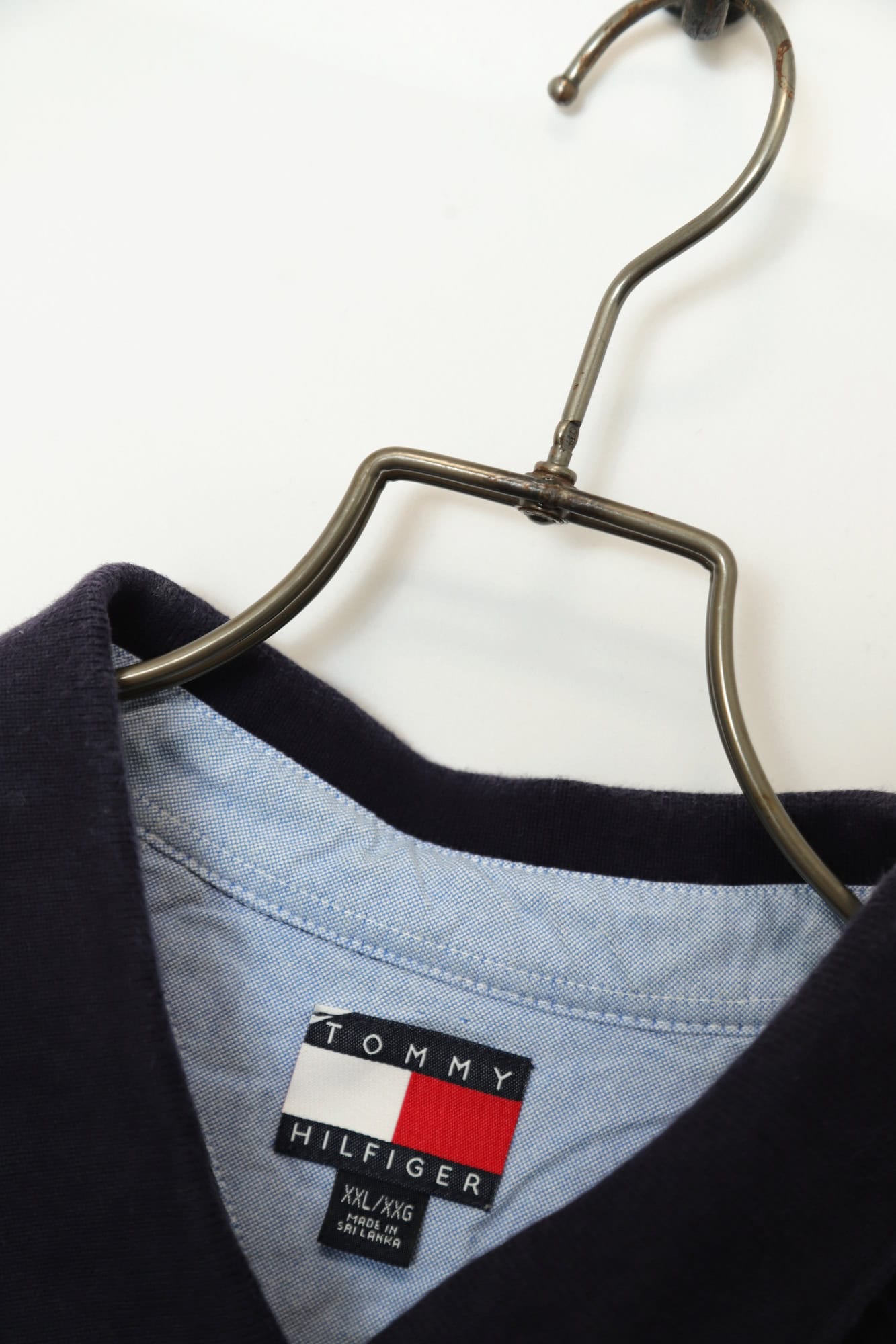 USED TOMMY HILFIGER BORDER SHIRT/XXL - 画像 (6)