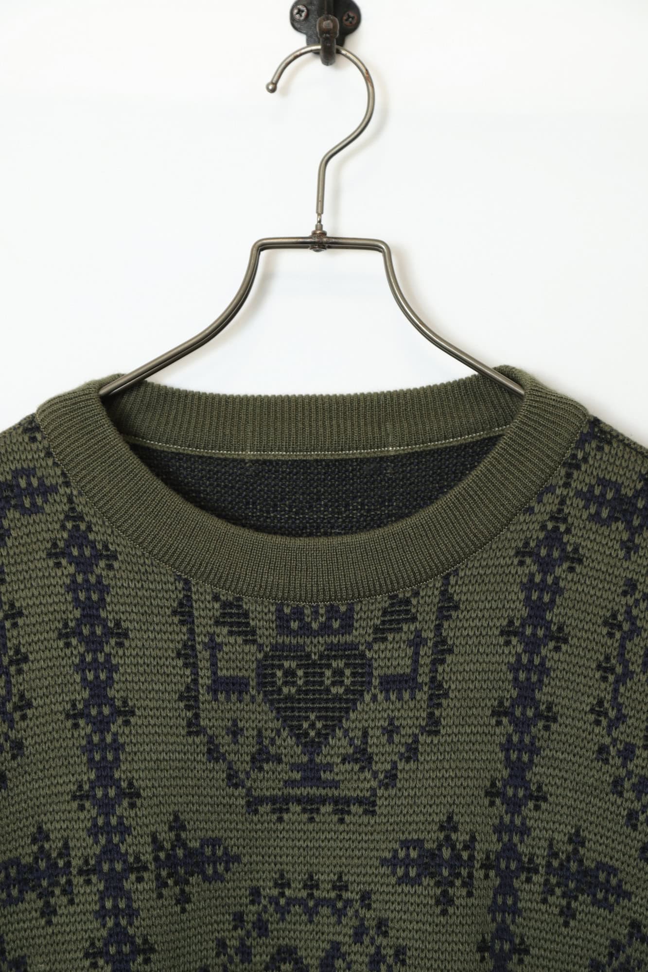 Alternative view of VINTAGE JAQUARD KNITTED SWEATER/XL