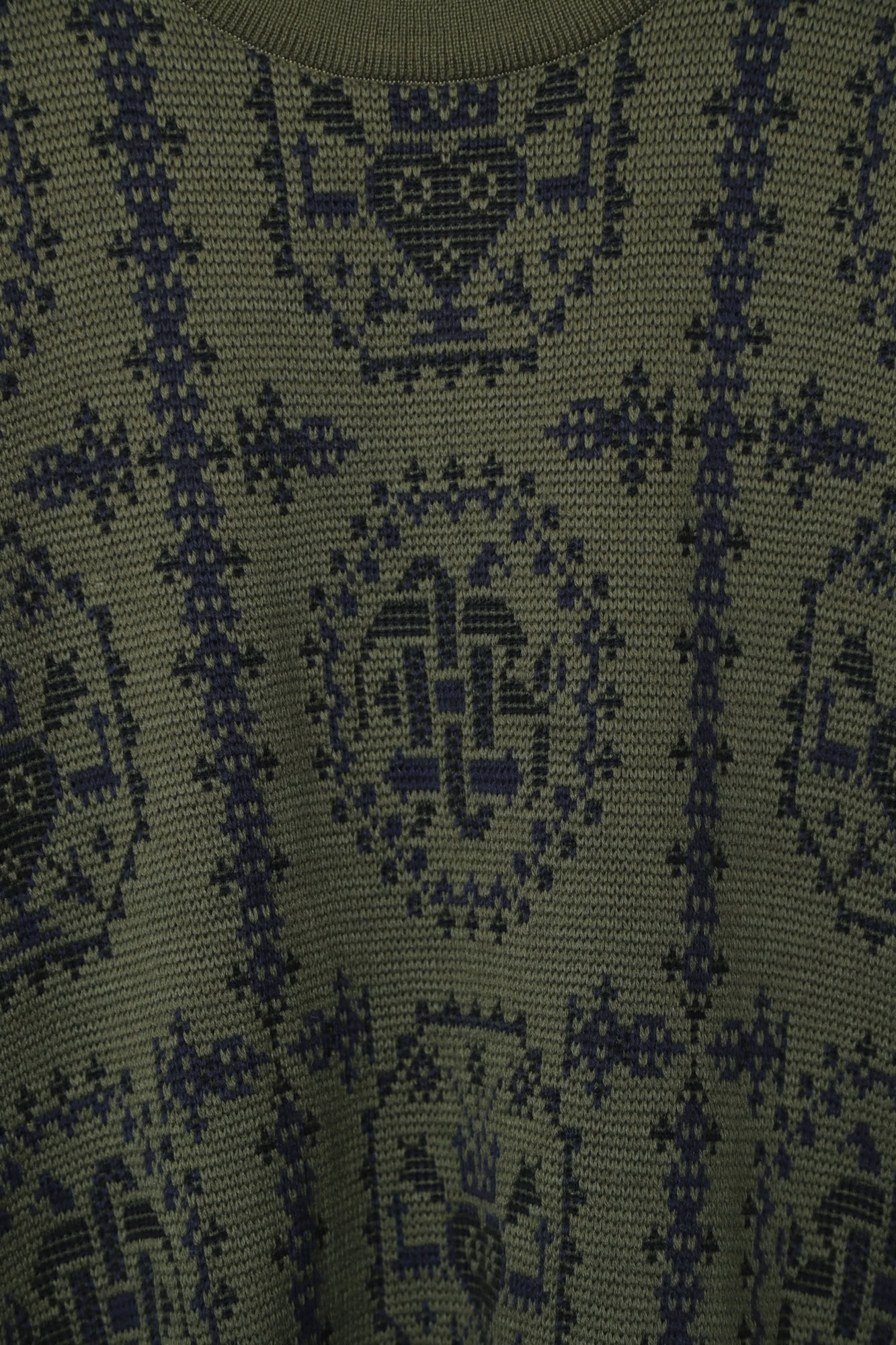 VINTAGE JAQUARD KNITTED SWEATER/XL - 画像 (4)