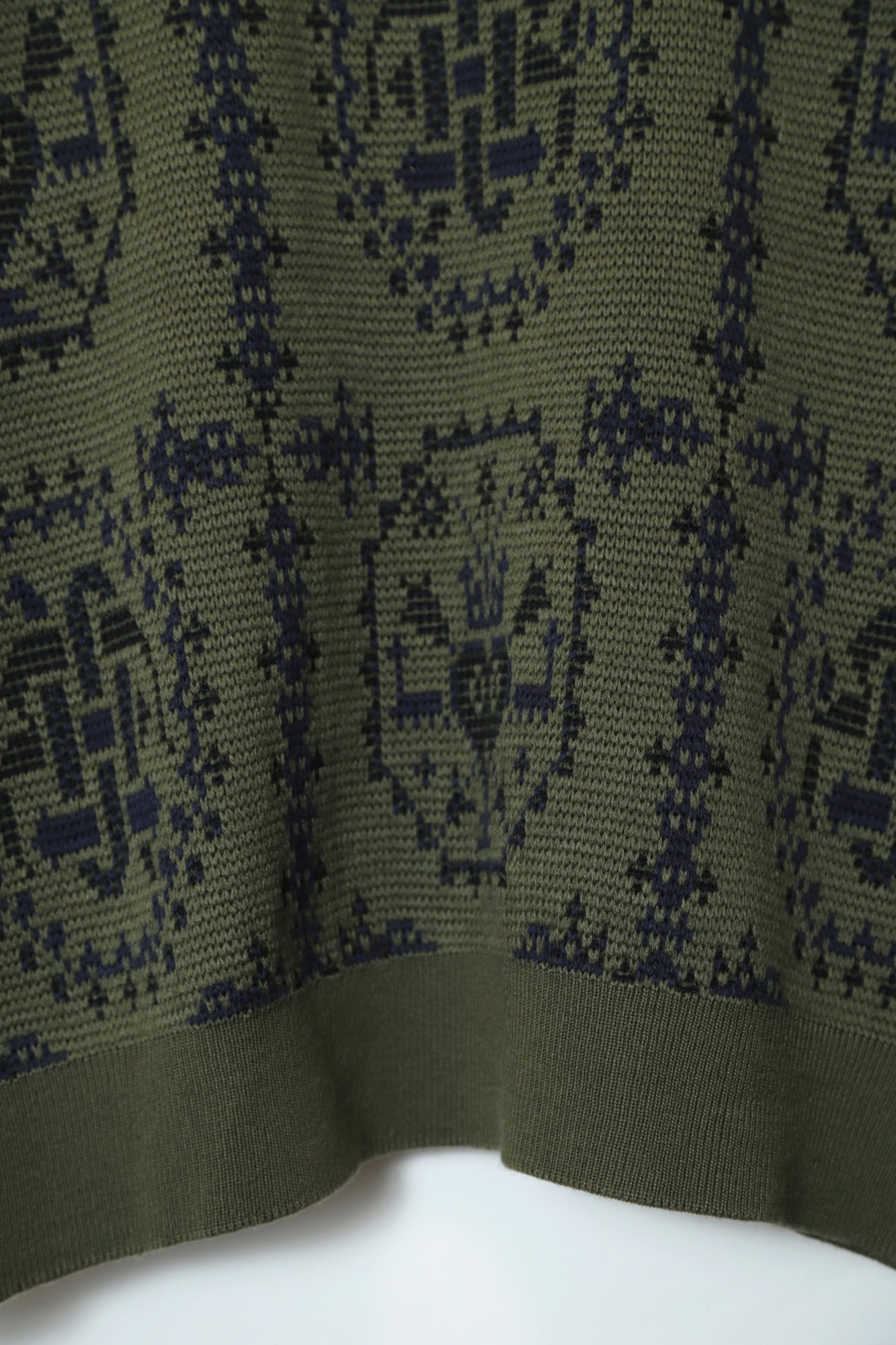 VINTAGE JAQUARD KNITTED SWEATER/XL - 画像 (6)