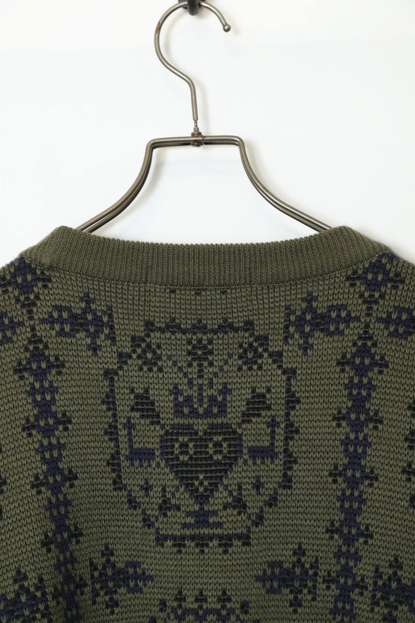 VINTAGE JAQUARD KNITTED SWEATER/XL - 画像 (8)