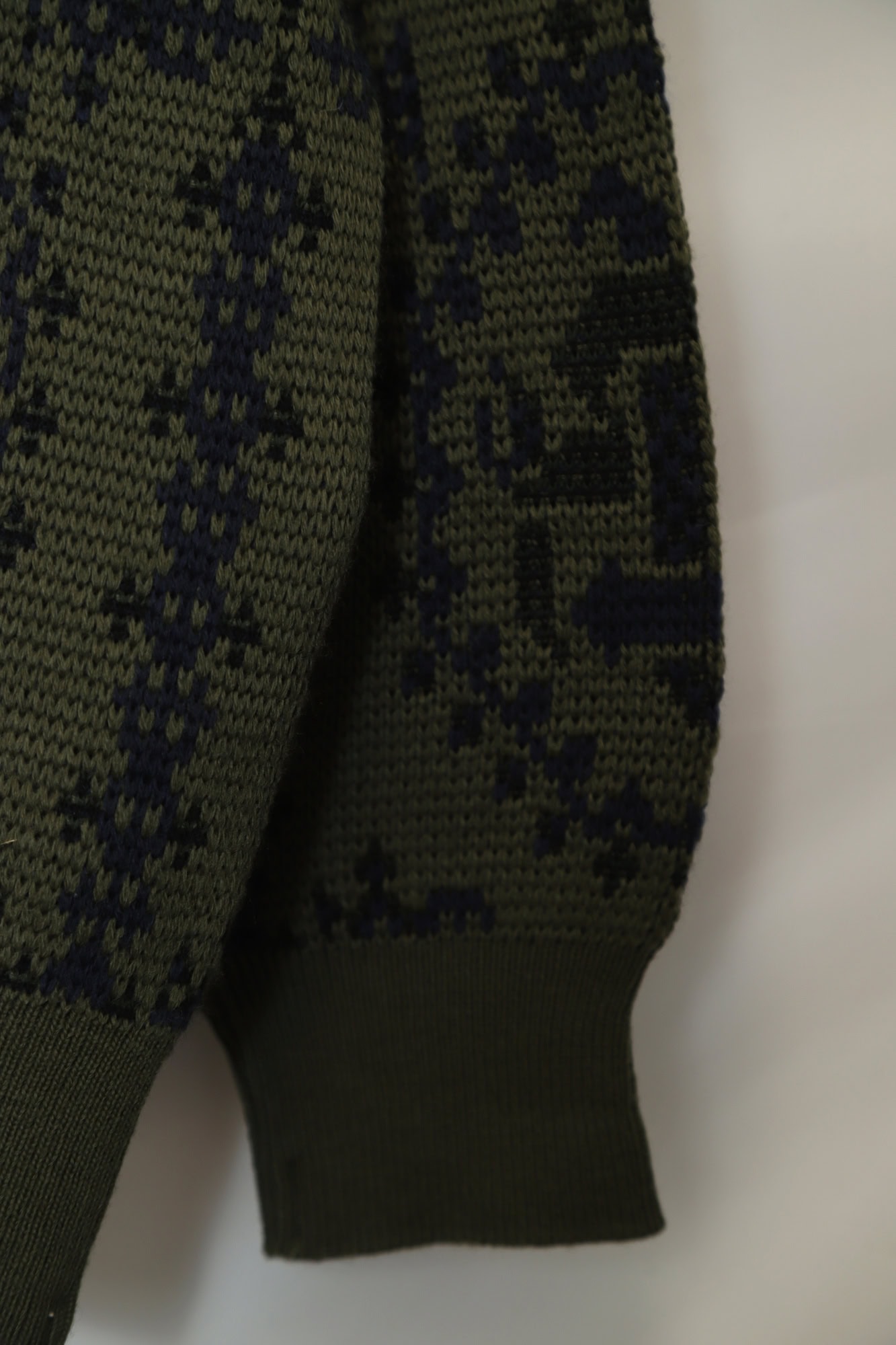 VINTAGE JAQUARD KNITTED SWEATER/XL - 画像 (10)