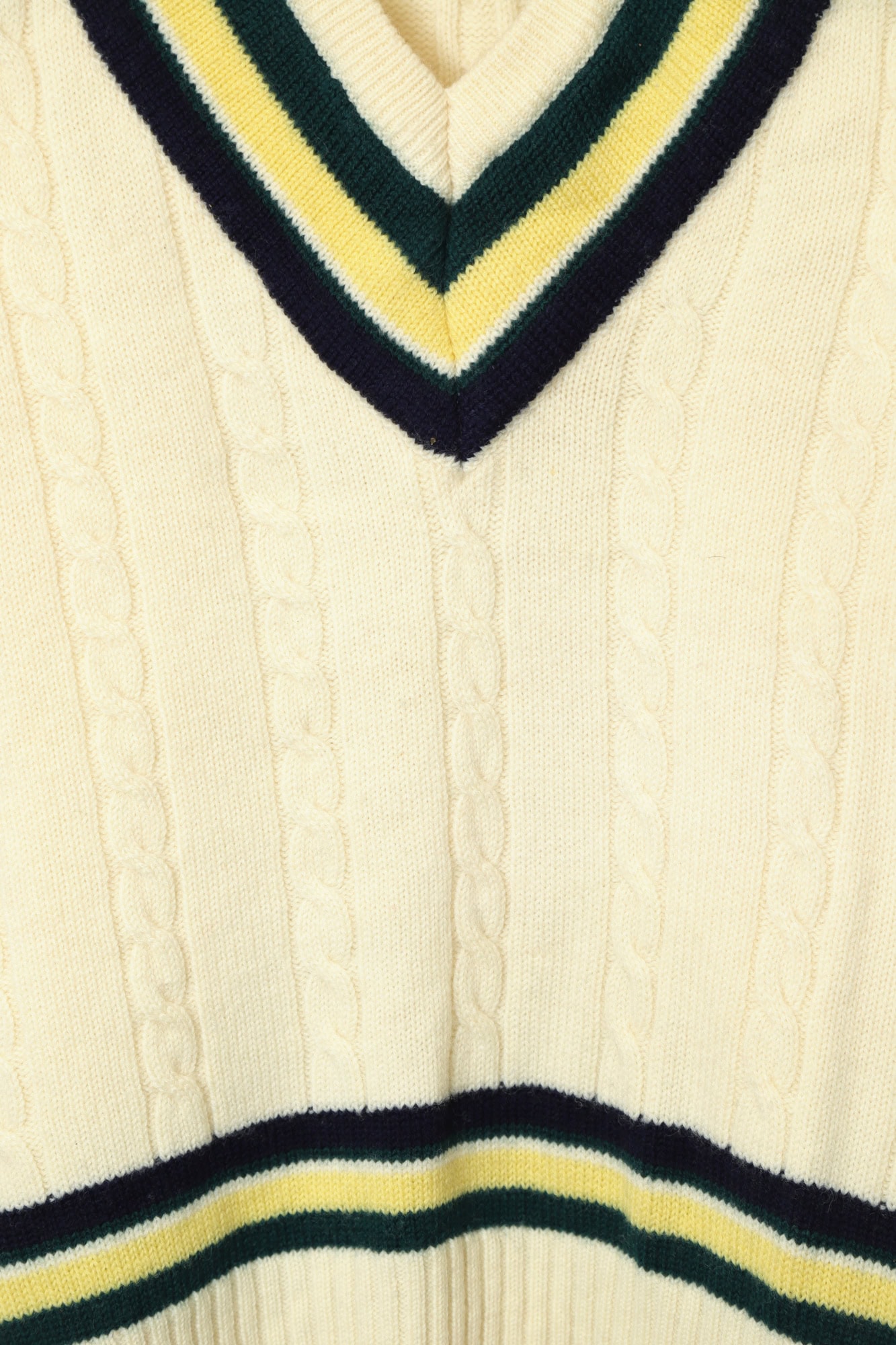 VINTAGE CABLE KNIT SWEATER/XL - 画像 (4)