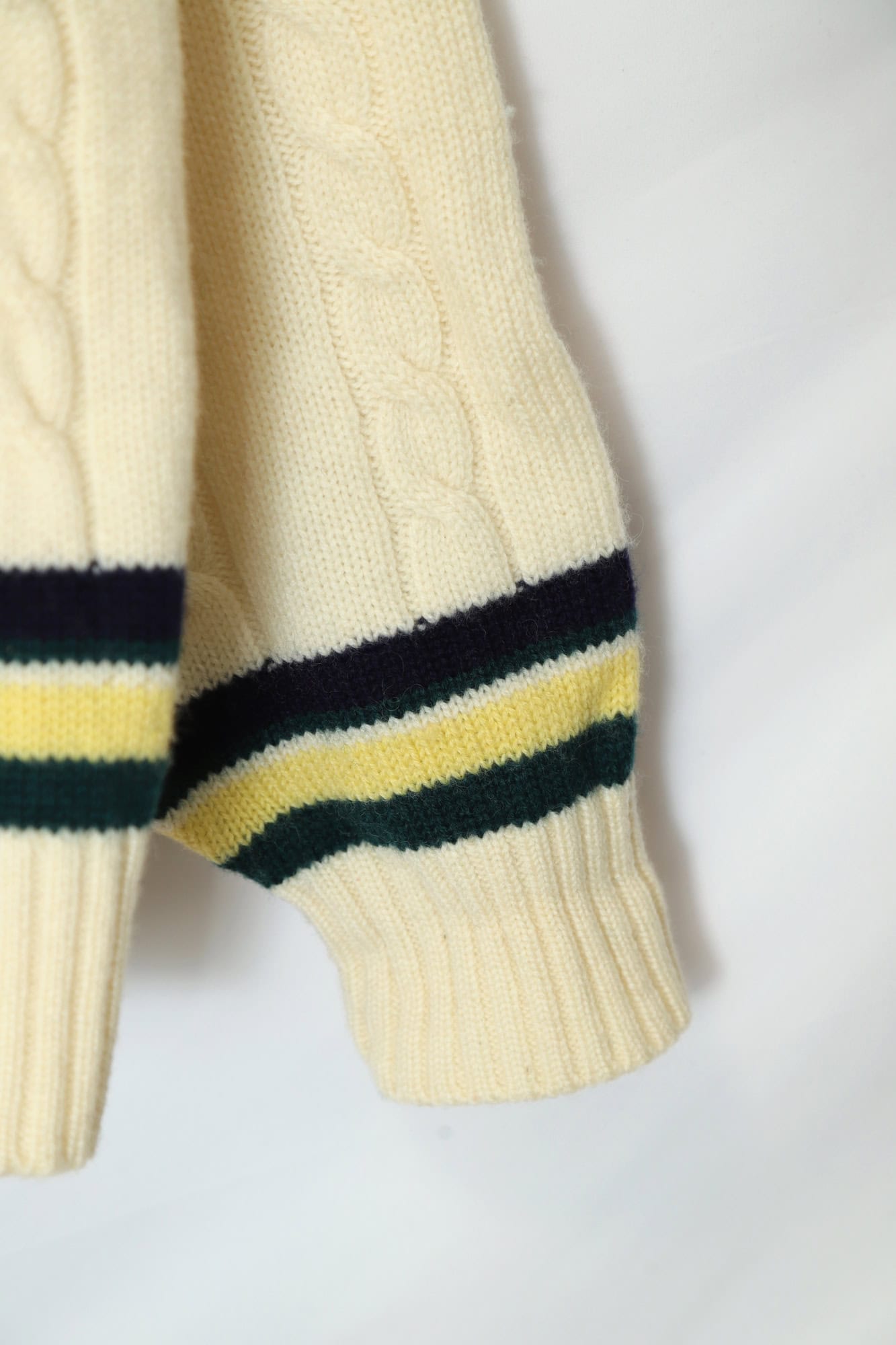 VINTAGE CABLE KNIT SWEATER/XL - 画像 (5)