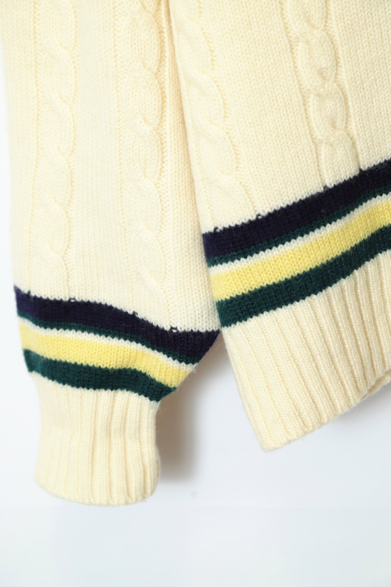 VINTAGE CABLE KNIT SWEATER/XL - 画像 (6)