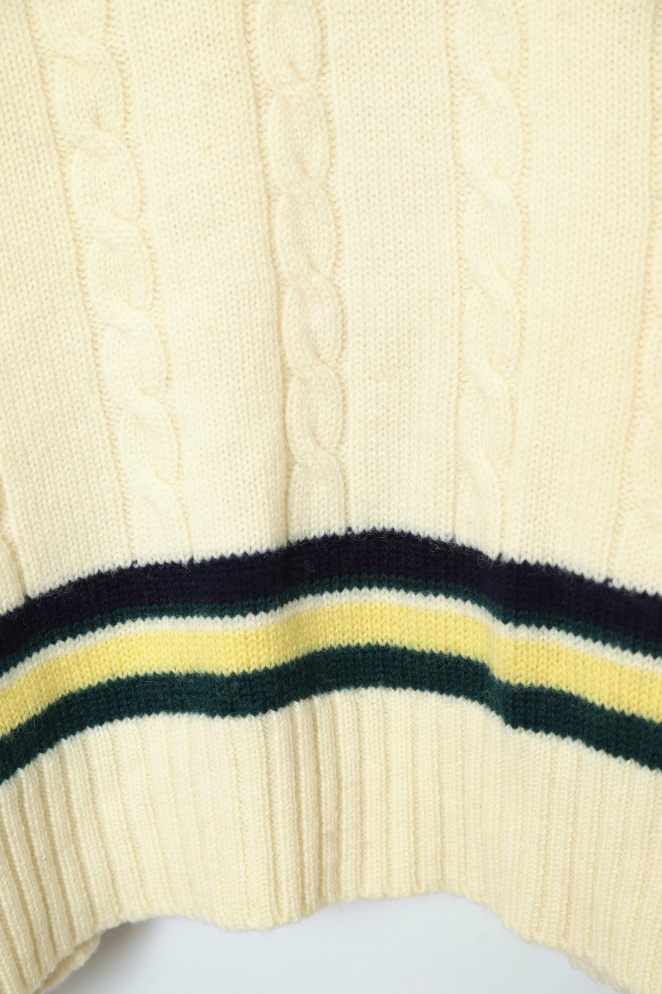 VINTAGE CABLE KNIT SWEATER/XL - 画像 (7)