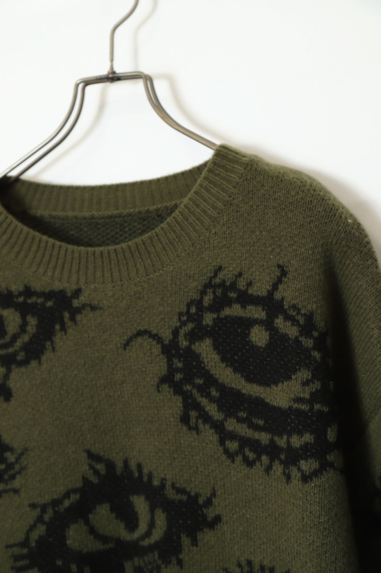 VINTAGE JAQUARD KNITTED SWEATER/L - 画像 (3)