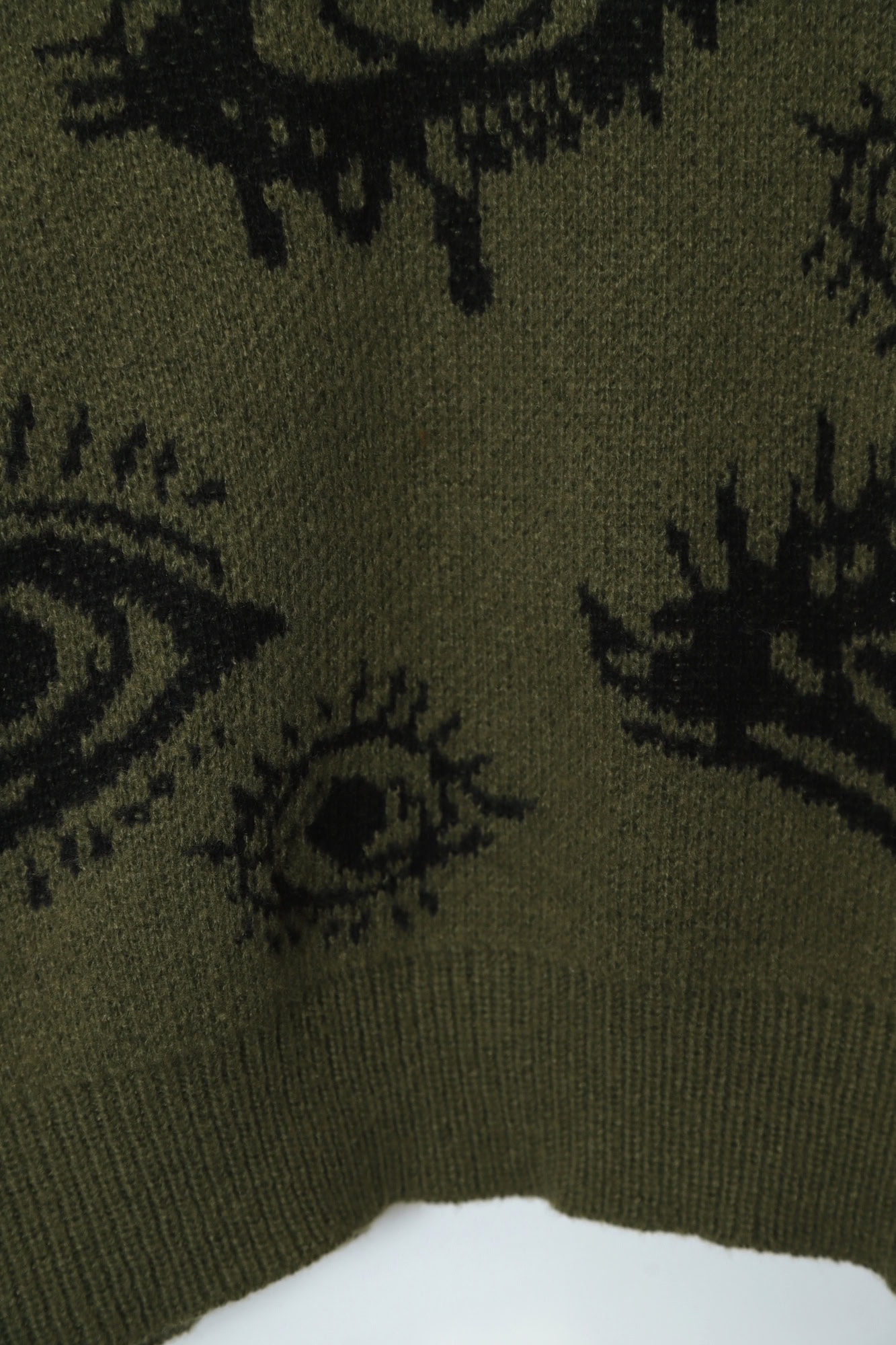 VINTAGE JAQUARD KNITTED SWEATER/L - 画像 (6)