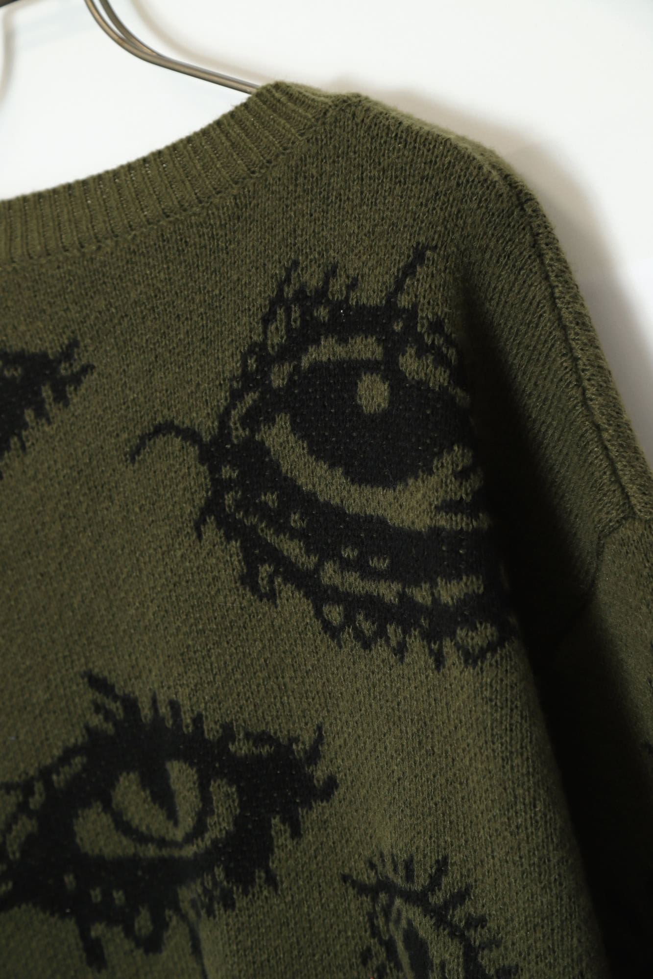 VINTAGE JAQUARD KNITTED SWEATER/L - 画像 (9)