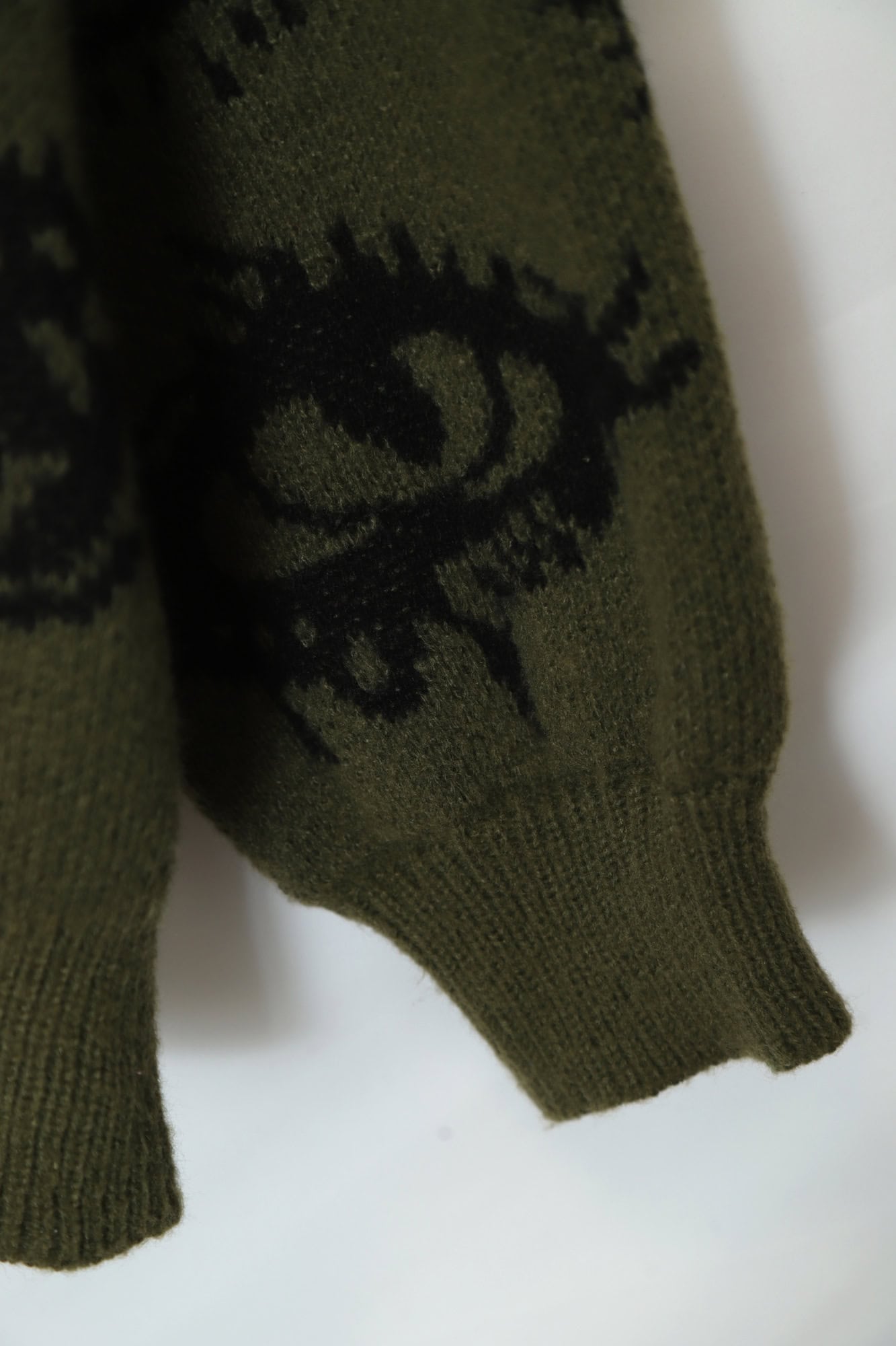 VINTAGE JAQUARD KNITTED SWEATER/L - 画像 (11)