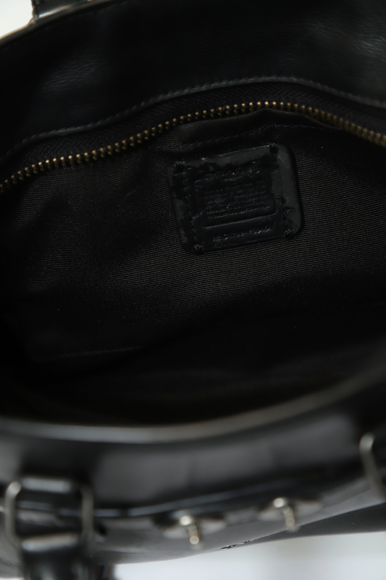 USED COACH LEATHER HAND BAG/F - 画像 (7)