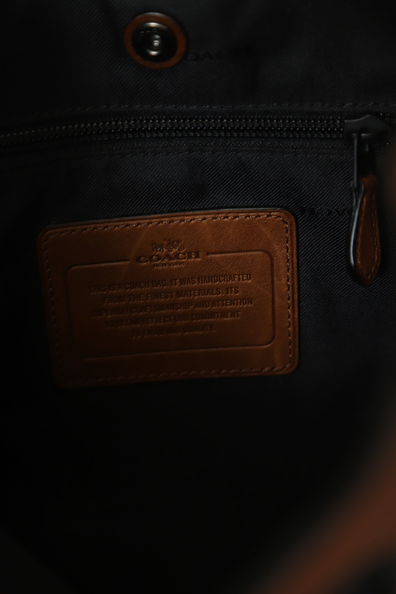 Alternative view of USED COACH LEATHER BACKPACK/F