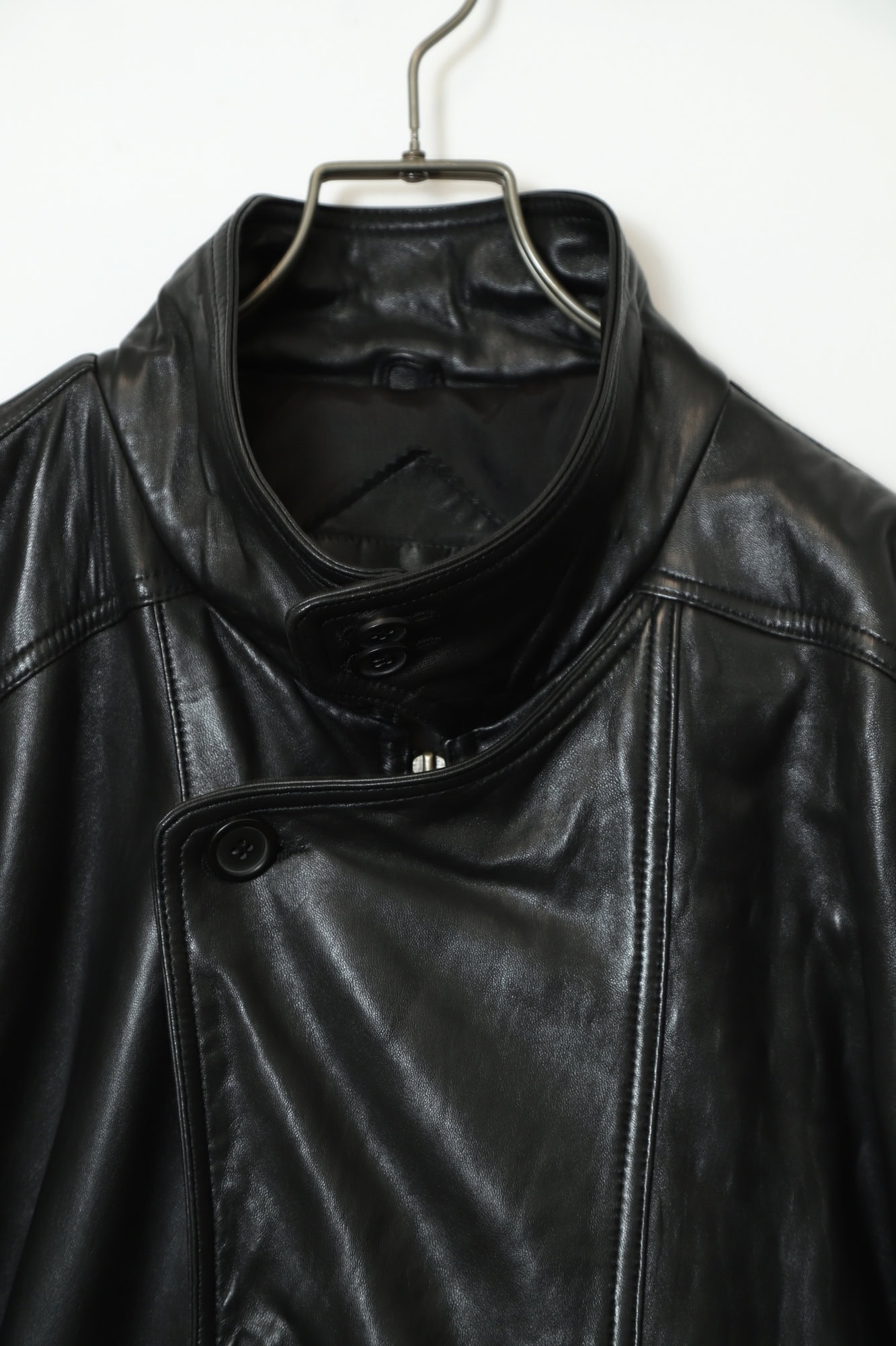 Alternative view of VINTAGE COVERALL LEATHER JACKET/XL