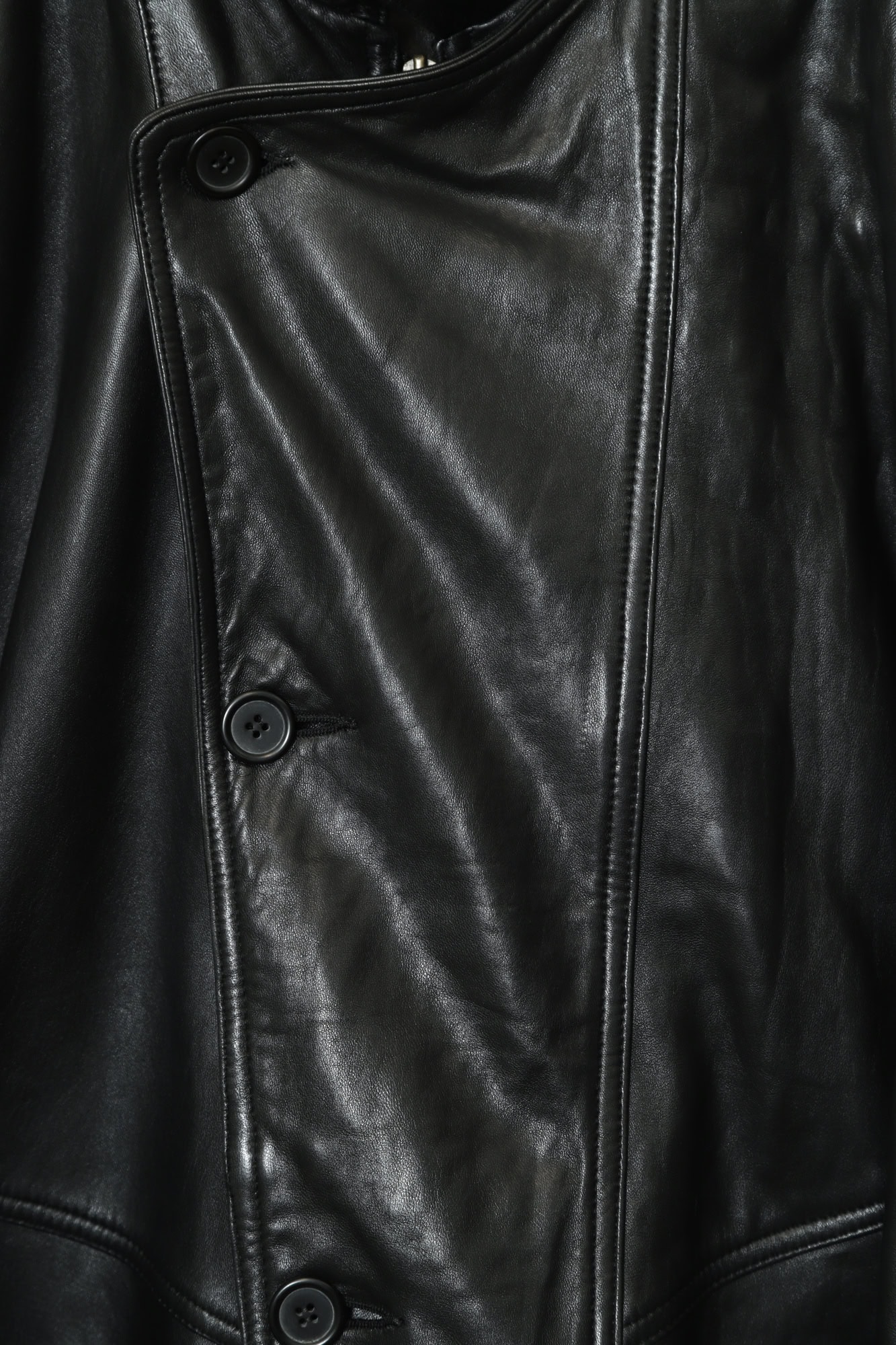 VINTAGE COVERALL LEATHER JACKET/XL - 画像 (4)