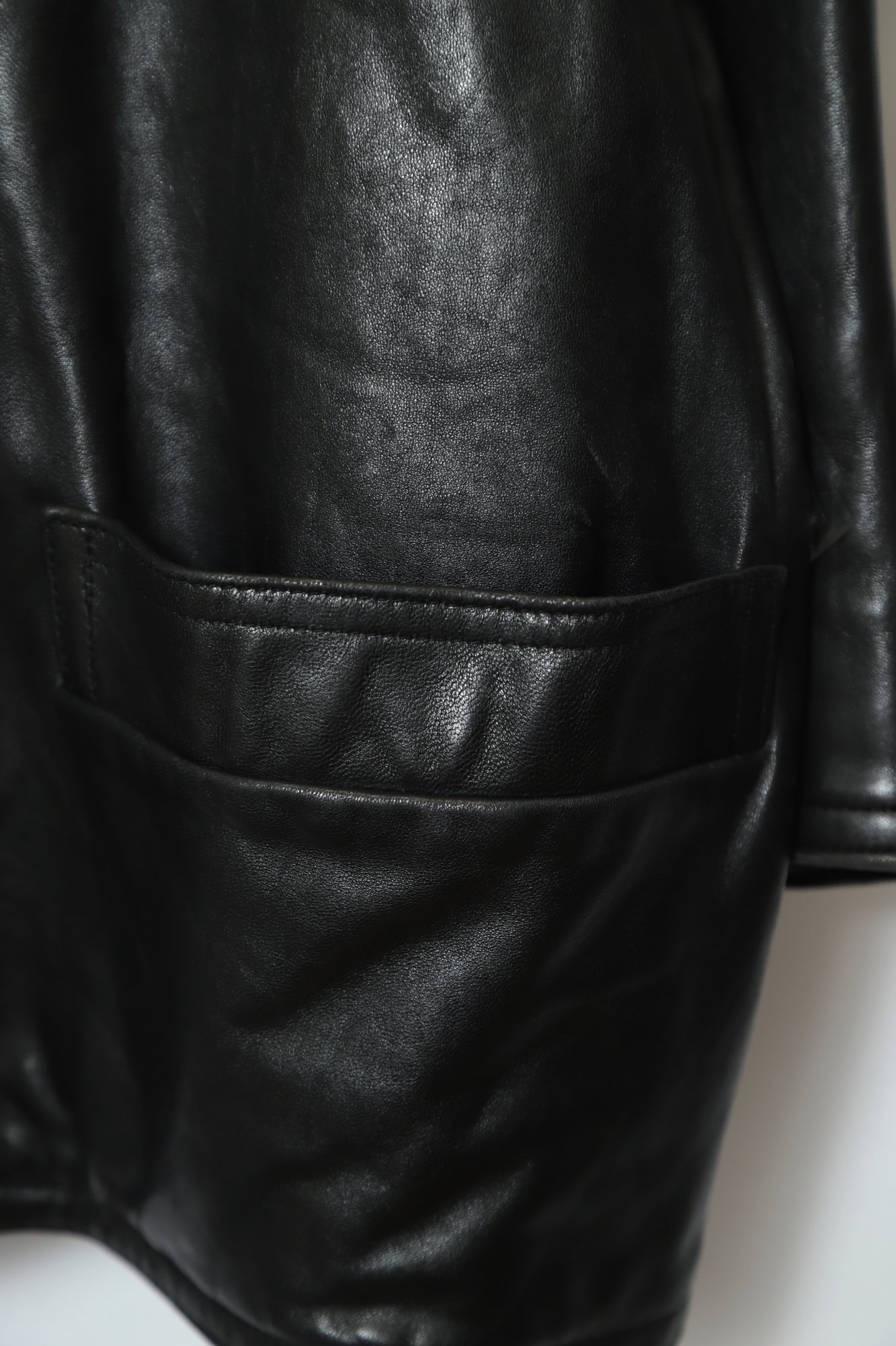 VINTAGE COVERALL LEATHER JACKET/XL - 画像 (8)
